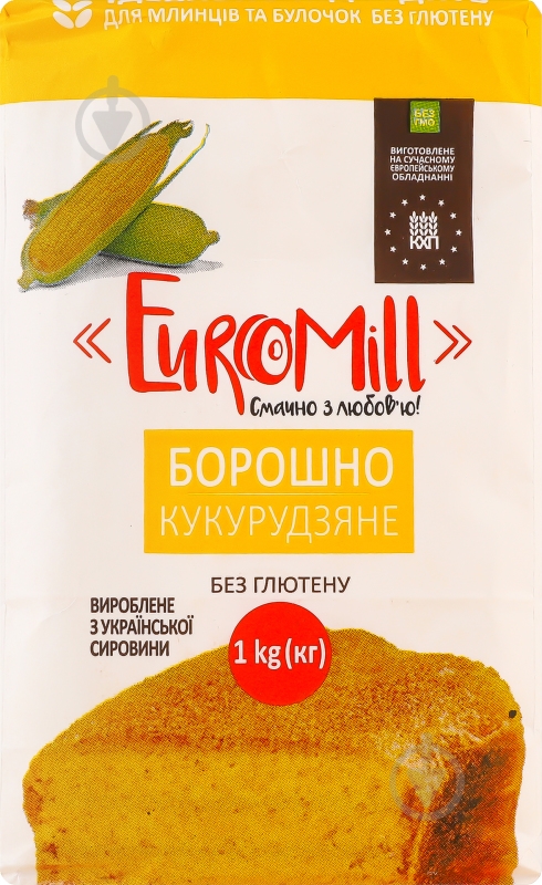 Мука кукурузная EuroMill м/у 1кг - фото 1