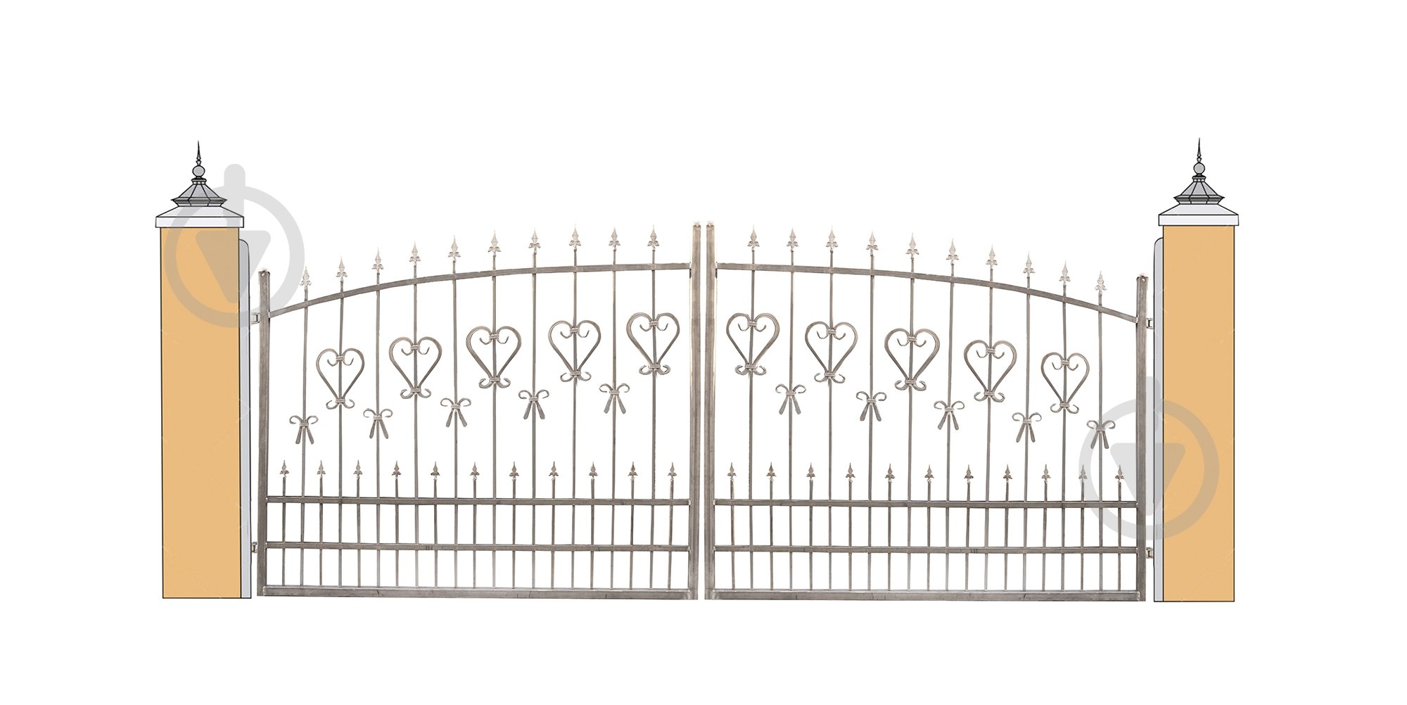 Ворота Укритарм Престиж 3400х1600 мм - фото 1