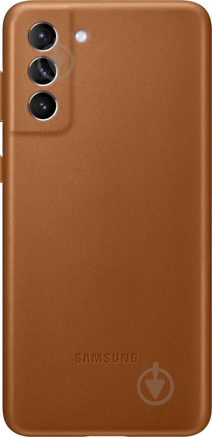 Чехол Samsung Leather Cover Brown (EF-VG996LAEGRU) - фото 1