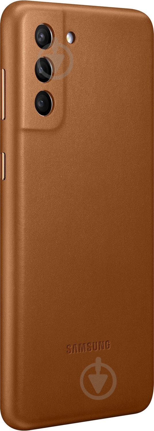 Чехол Samsung Leather Cover Brown (EF-VG996LAEGRU) - фото 3