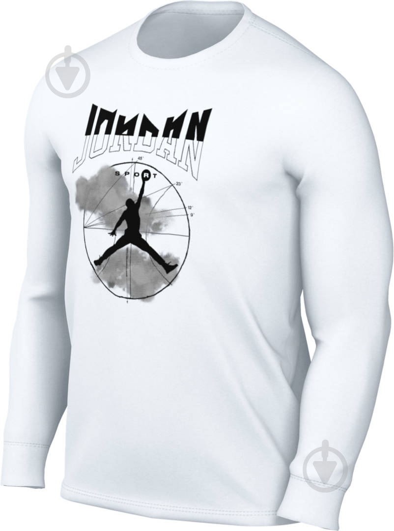 Футболка Jordan M J SPRT LS GFX CREW FD7004-100 р.M білий - фото 7 Футболка Jordan M J SPRT LS GFX CREW FD7004-100 р.M білий - фото 7