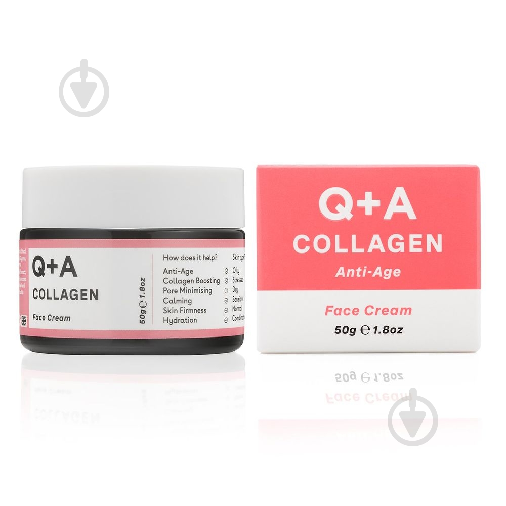 Крем для лица день-ночь Q+A Collagen 50 мл - фото 1