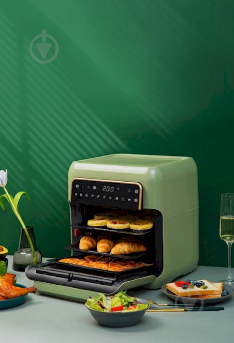 Мультипечь Onemoon Air Fryer OA9 Retro green - фото 5
