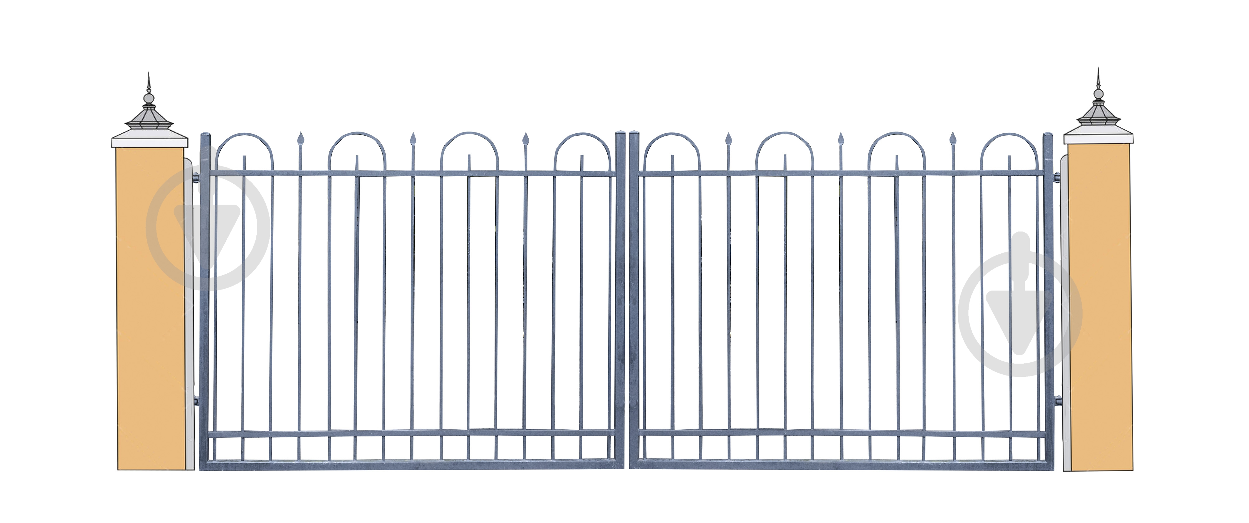 Ворота Укритарм Франциско 3400х1500 мм - фото 1 Ворота Укритарм Франциско 3400х1500 мм - фото 1