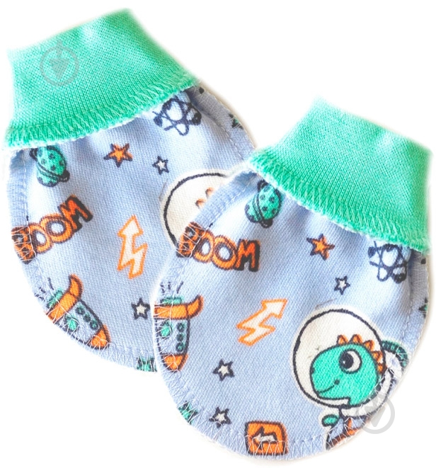 Царапки Smil 119857 р.56-62 голубой с рисунком - фото 1