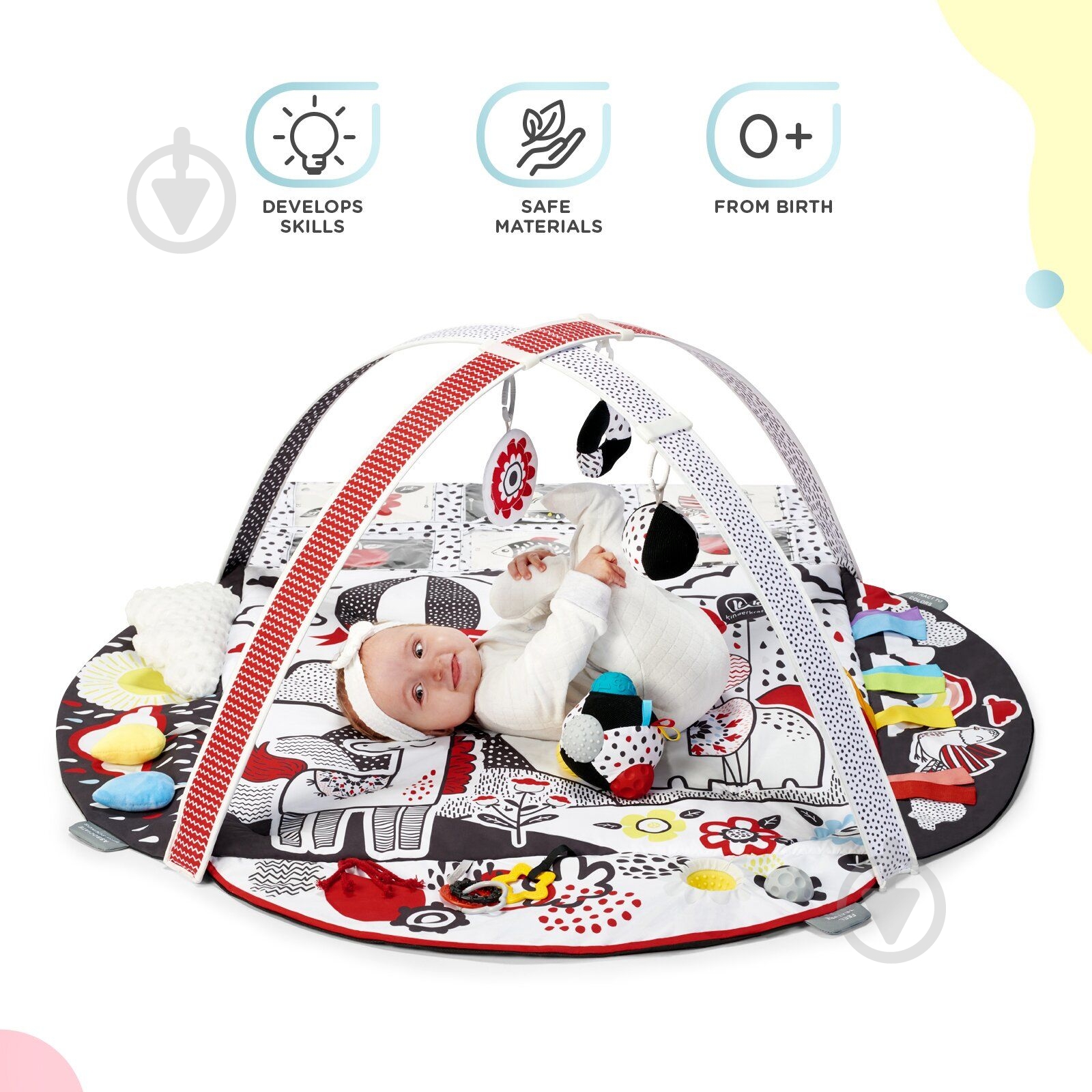 Розвиваючий килимок Kinderkraft 4SMART KP4SMA00MUL0000 - фото 4 Розвиваючий килимок Kinderkraft 4SMART KP4SMA00MUL0000 - фото 4