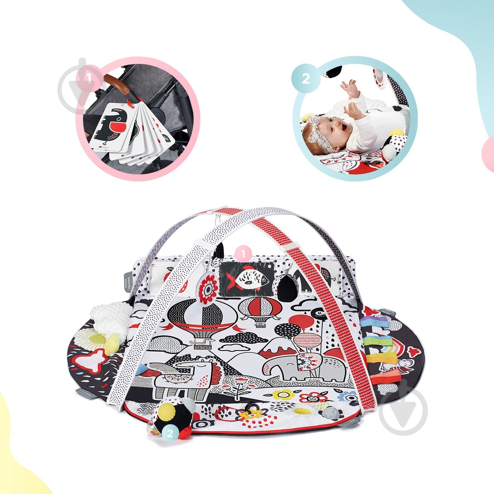 Розвиваючий килимок Kinderkraft 4SMART KP4SMA00MUL0000 - фото 3 Розвиваючий килимок Kinderkraft 4SMART KP4SMA00MUL0000 - фото 3