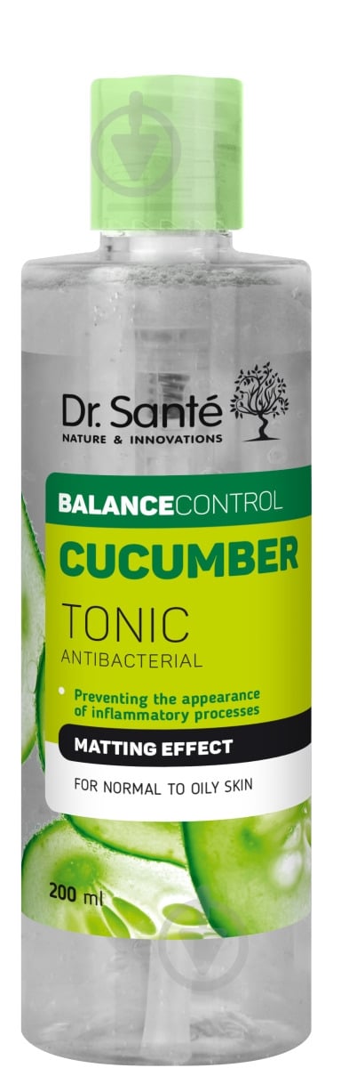 Тоник Dr. Sante Cucumber Balance Control антибактериальный 200 мл - фото 2