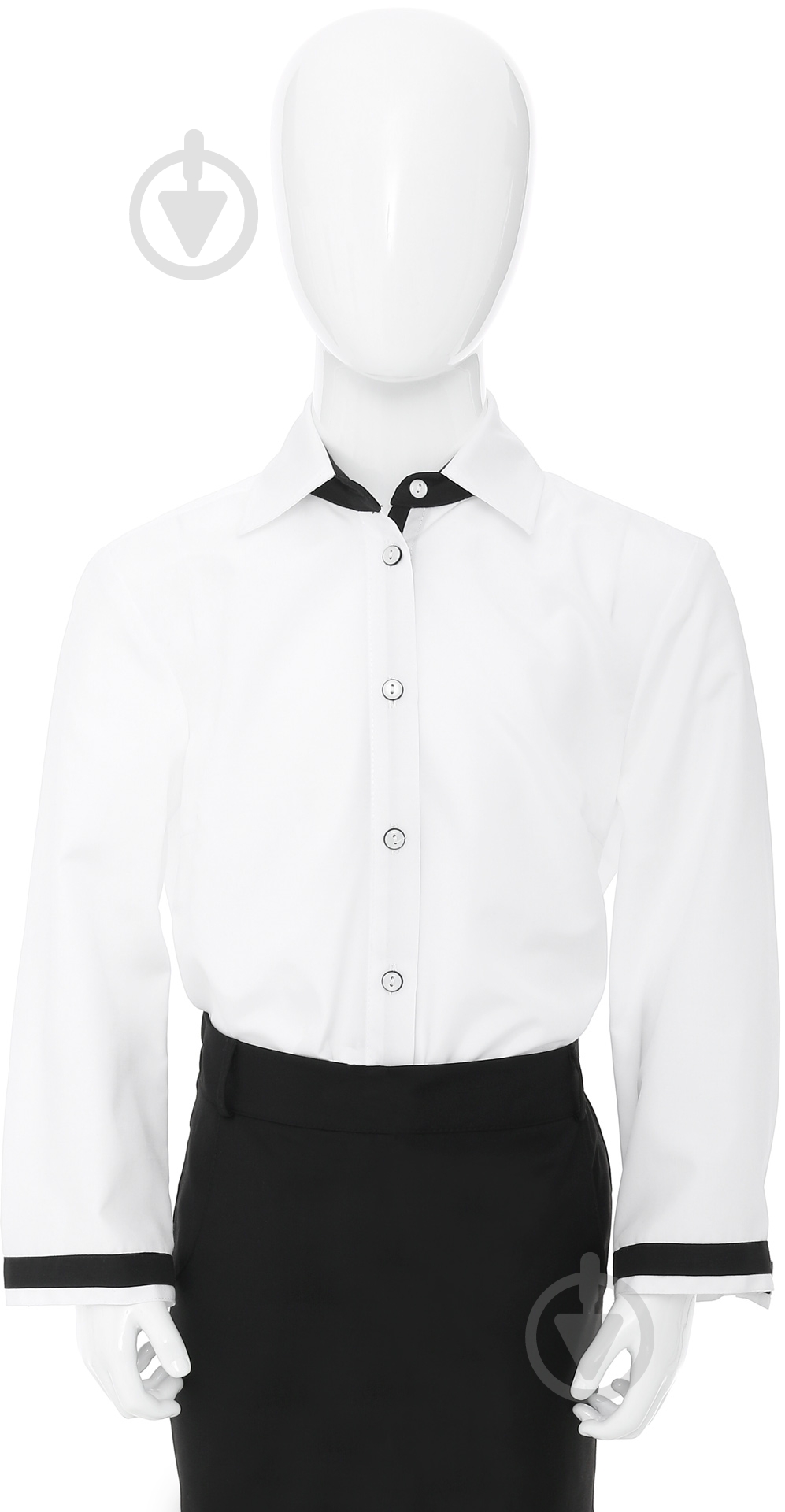 Блуза р.152 білий - фото 1