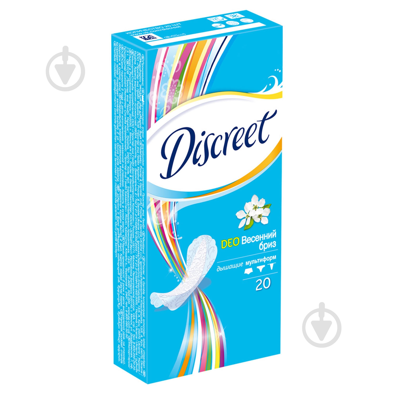 Прокладки ежедневные Discreet Deo Spring Breeze multiform normal 20 шт. - фото 4