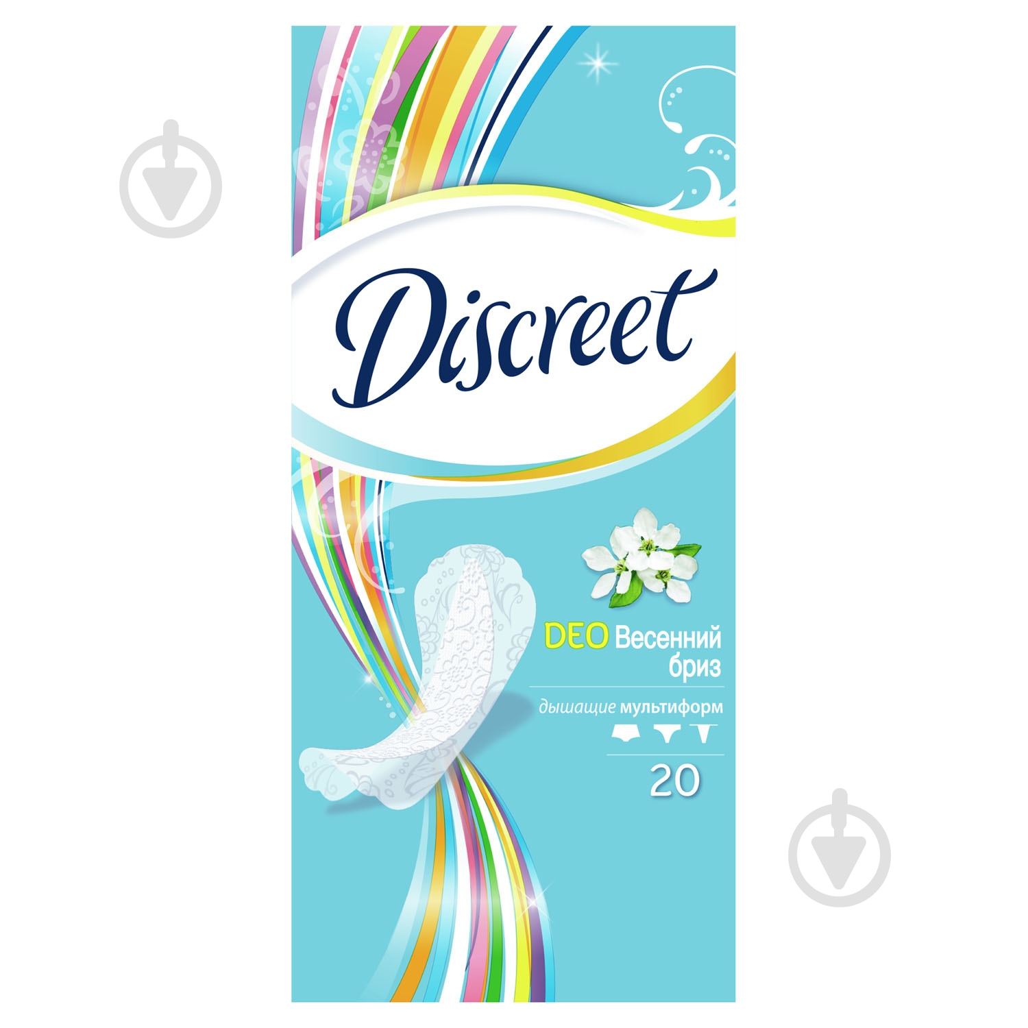 Прокладки ежедневные Discreet Deo Spring Breeze multiform normal 20 шт. - фото 2