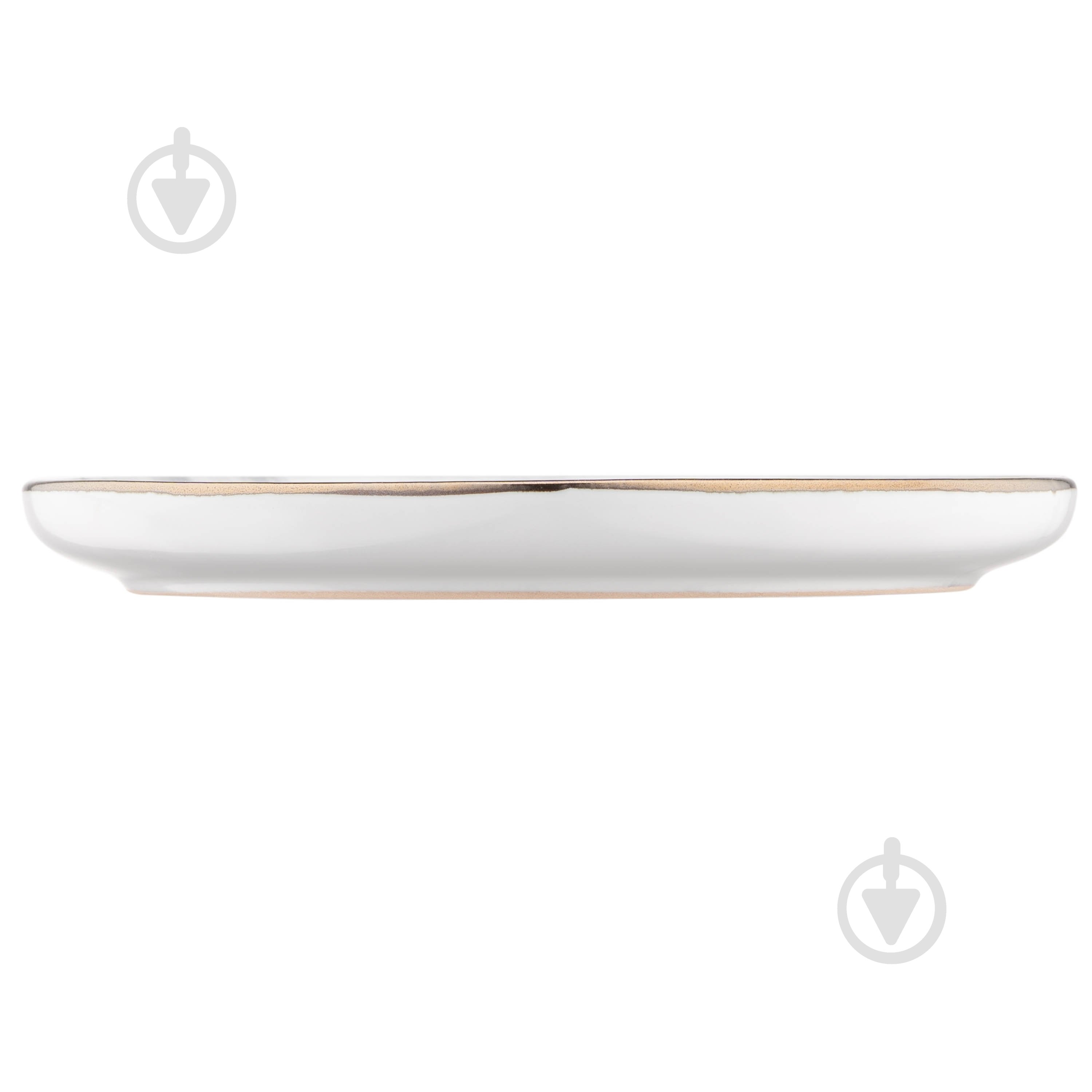 Тарілка десертна Ardesto Marmo 19 см біла AR2919MRW - фото 4