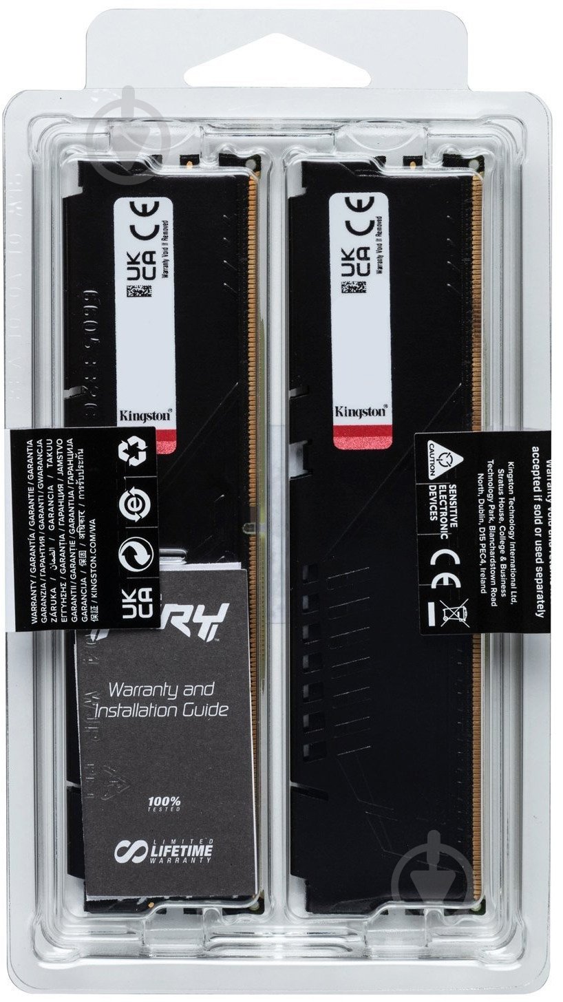 Оперативная память Kingston DDR5 SDRAM 32 GB (2x16GB) 6000 MHz (KF560C30BBK2-32) Fury Beast Black - фото 6 Оперативная память Kingston DDR5 SDRAM 32 GB (2x16GB) 6000 MHz (KF560C30BBK2-32) Fury Beast Black - фото 6