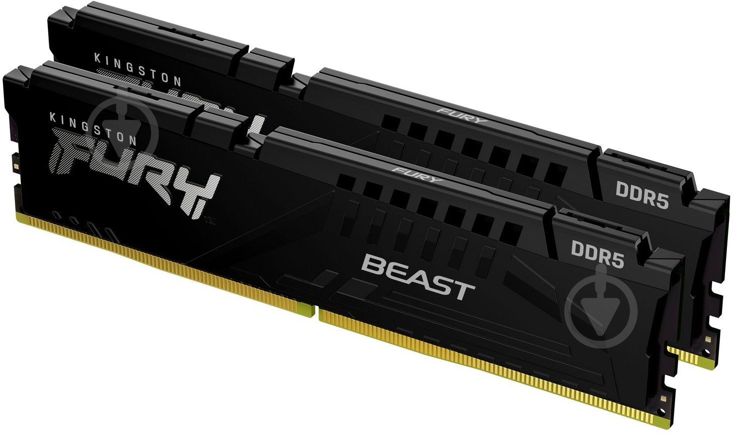 Оперативная память Kingston DDR5 SDRAM 32 GB (2x16GB) 6000 MHz (KF560C30BBK2-32) Fury Beast Black - фото 2 Оперативная память Kingston DDR5 SDRAM 32 GB (2x16GB) 6000 MHz (KF560C30BBK2-32) Fury Beast Black - фото 2