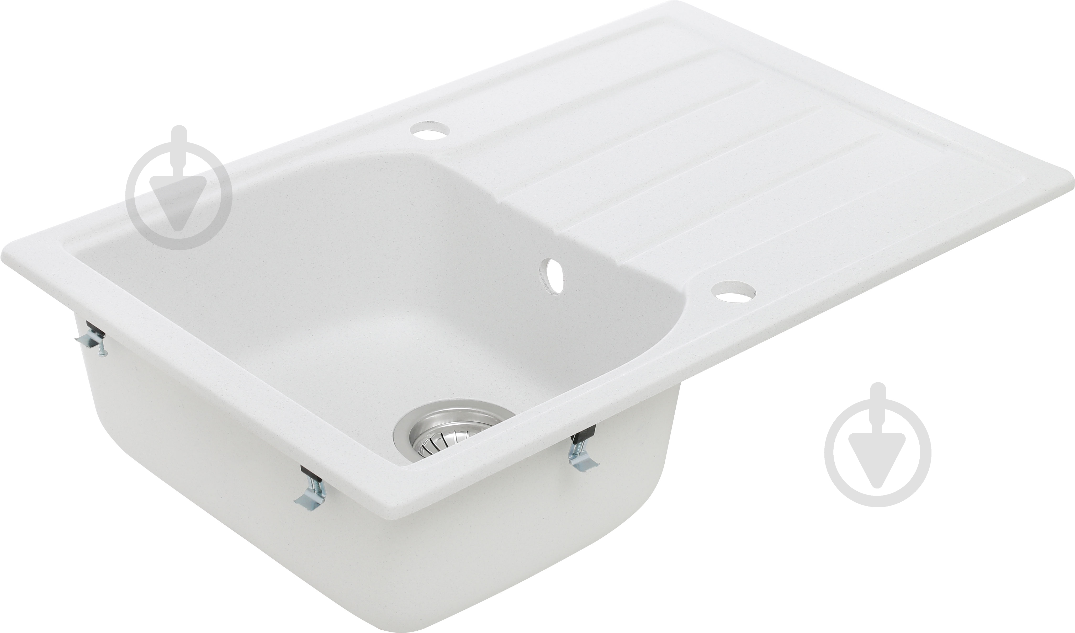 Мойка для кухни Marmorin Lukka 1B 1D White - фото 2