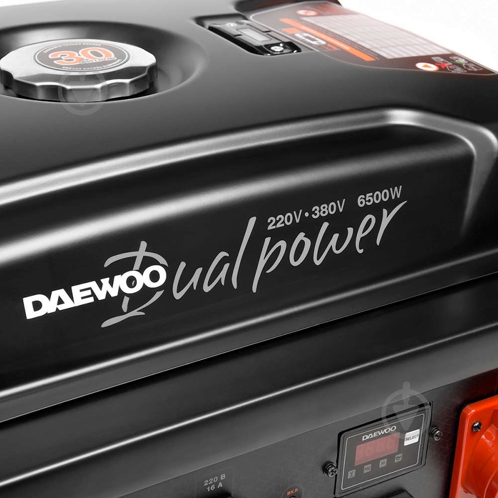 Генератор бензиновий Daewoo 6 кВт / 6,5 кВт 380 В GDA 7500DPE-3 - фото 3