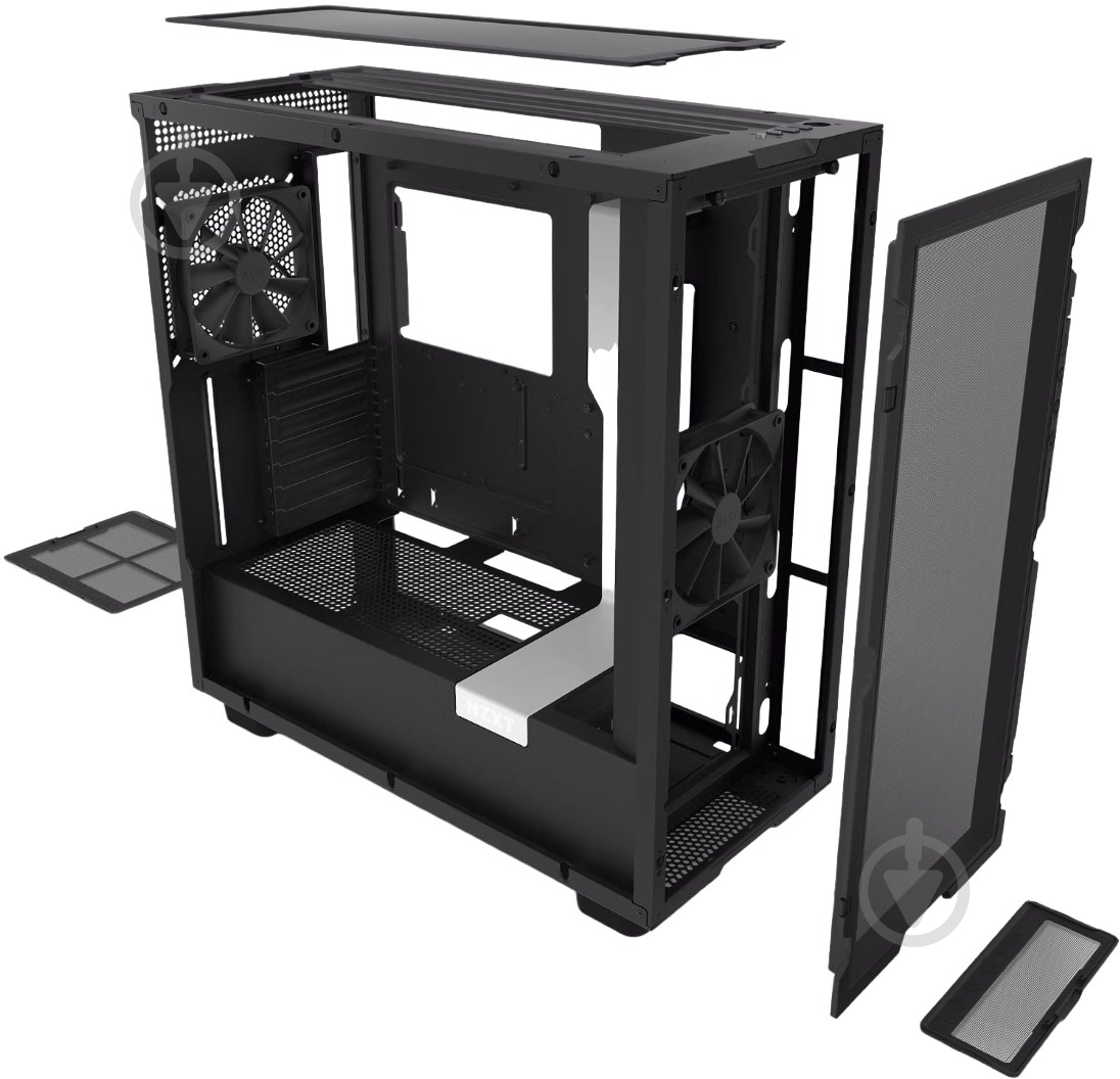 Корпус NZXT H7 Flow (CM-H71FG-01) без БП White/Black - фото 3