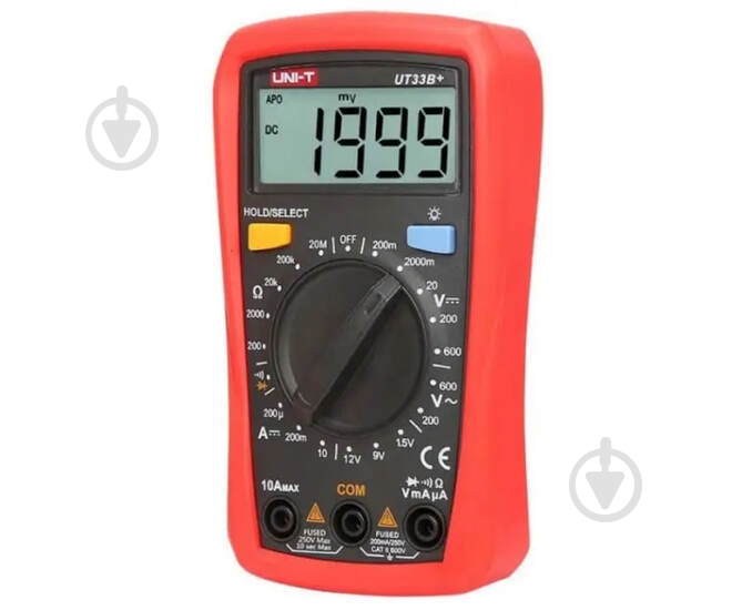 Мультиметр цифровой UNI-T UT-33B+ P301011 - фото 1 Мультиметр цифровой UNI-T UT-33B+ P301011 - фото 1
