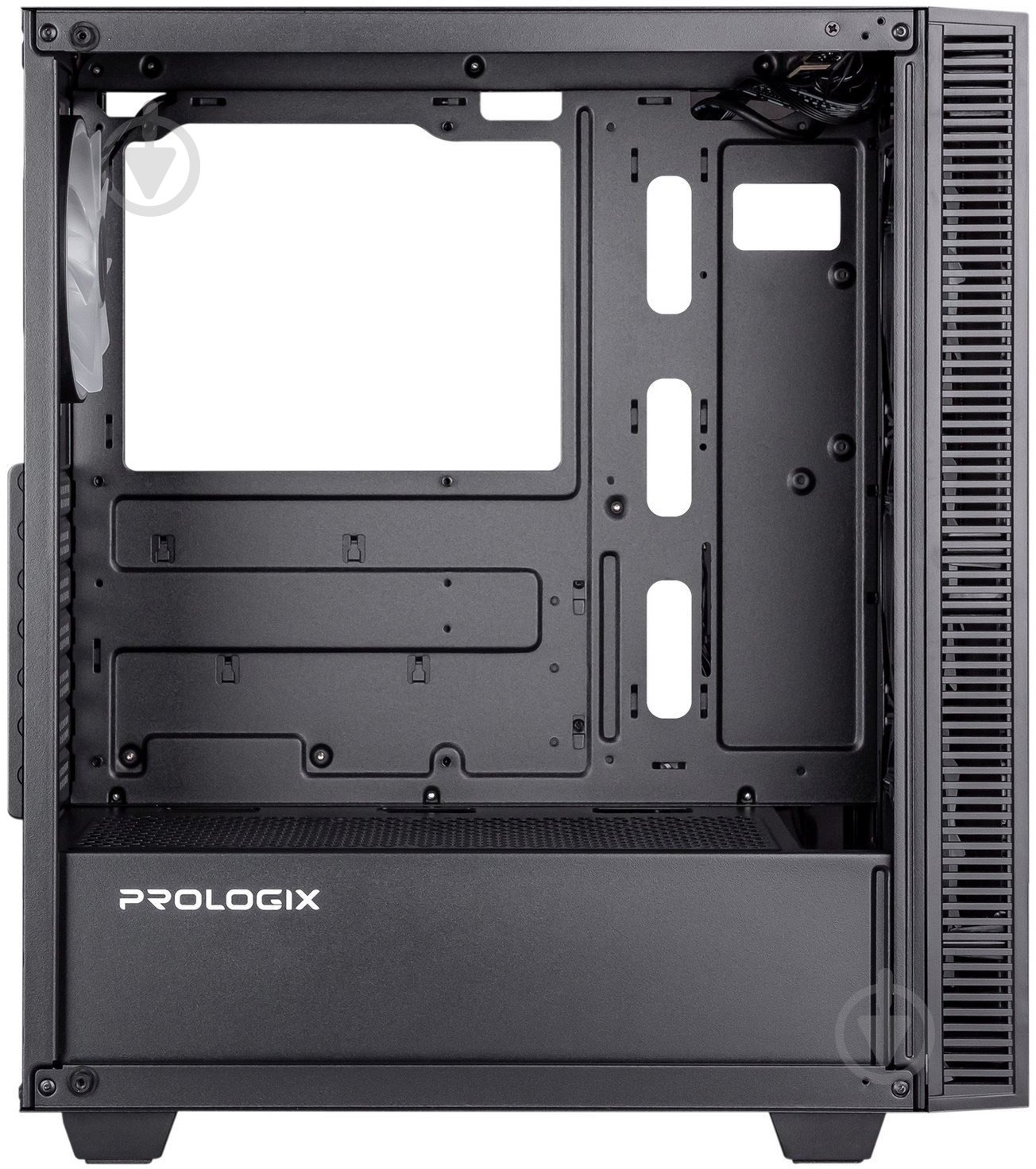 Корпус PrologiX E123 Tempered Glass&Mesh Black - фото 5
