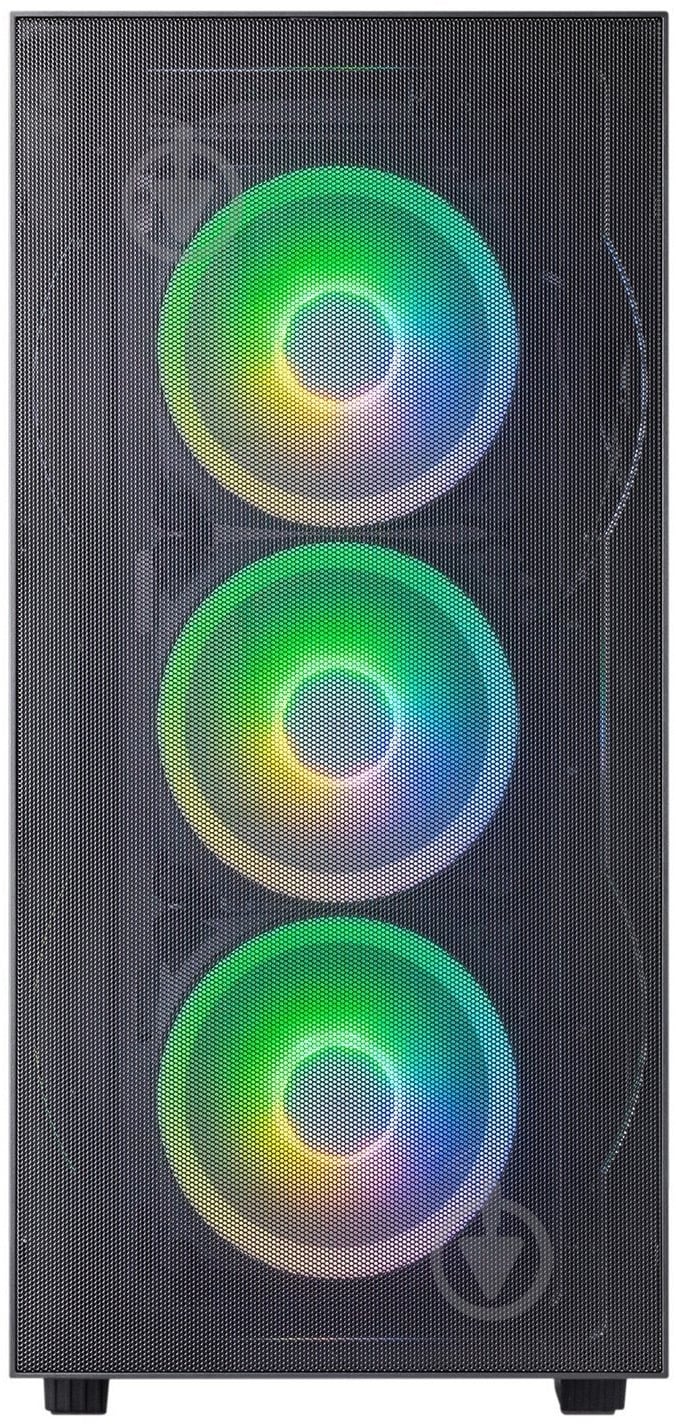 Корпус PrologiX E123 Tempered Glass&Mesh Black - фото 7