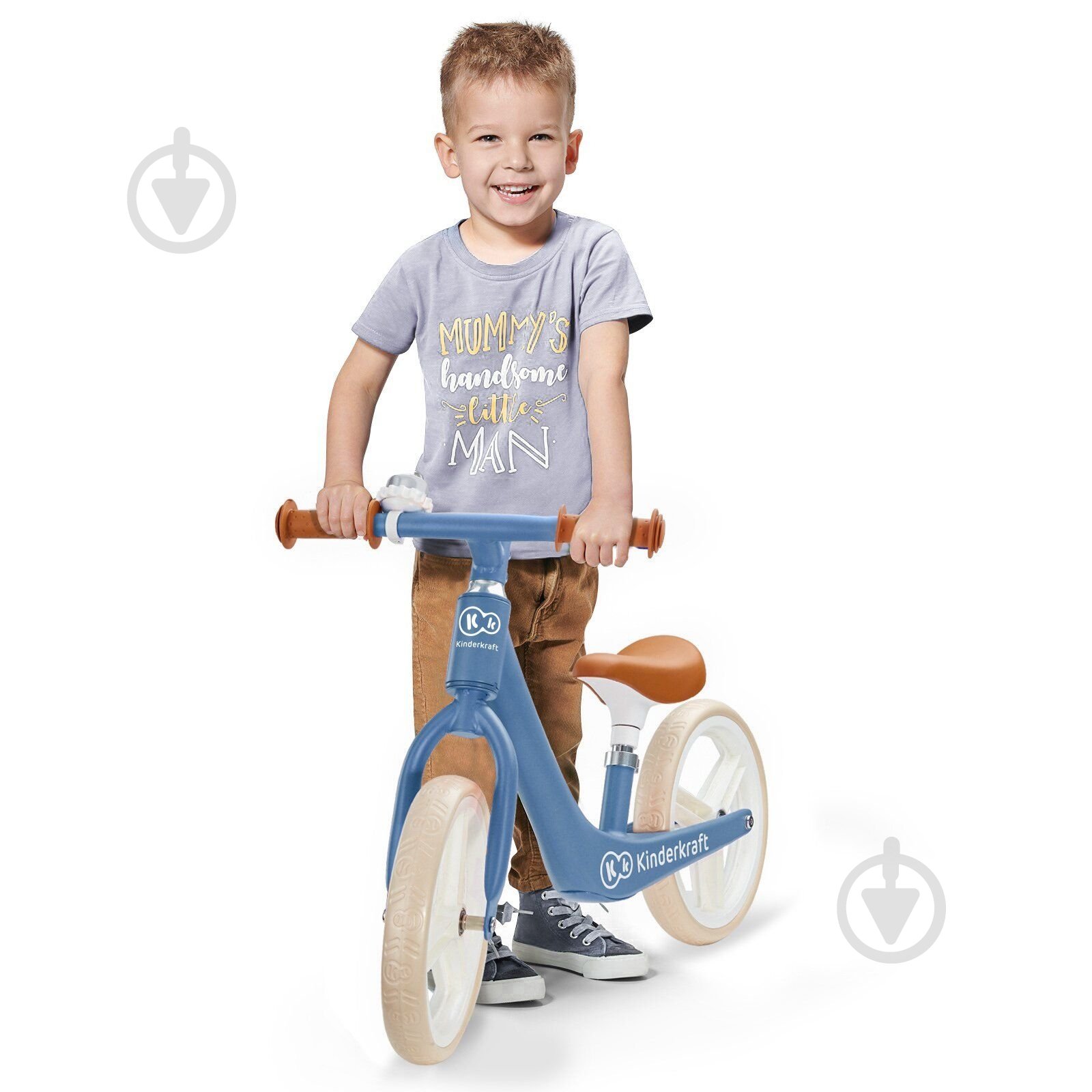 Беговел Kinderkraft Fly Plus синий KKRFLPLBLU0000 - фото 6