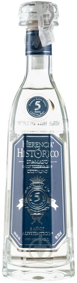 Текіла Extra Anejo Cristalino 0,75 л 35% - фото 1