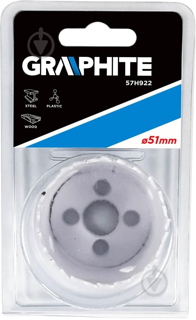 Коронка біметалева GRAPHITE 57H922 - фото 2