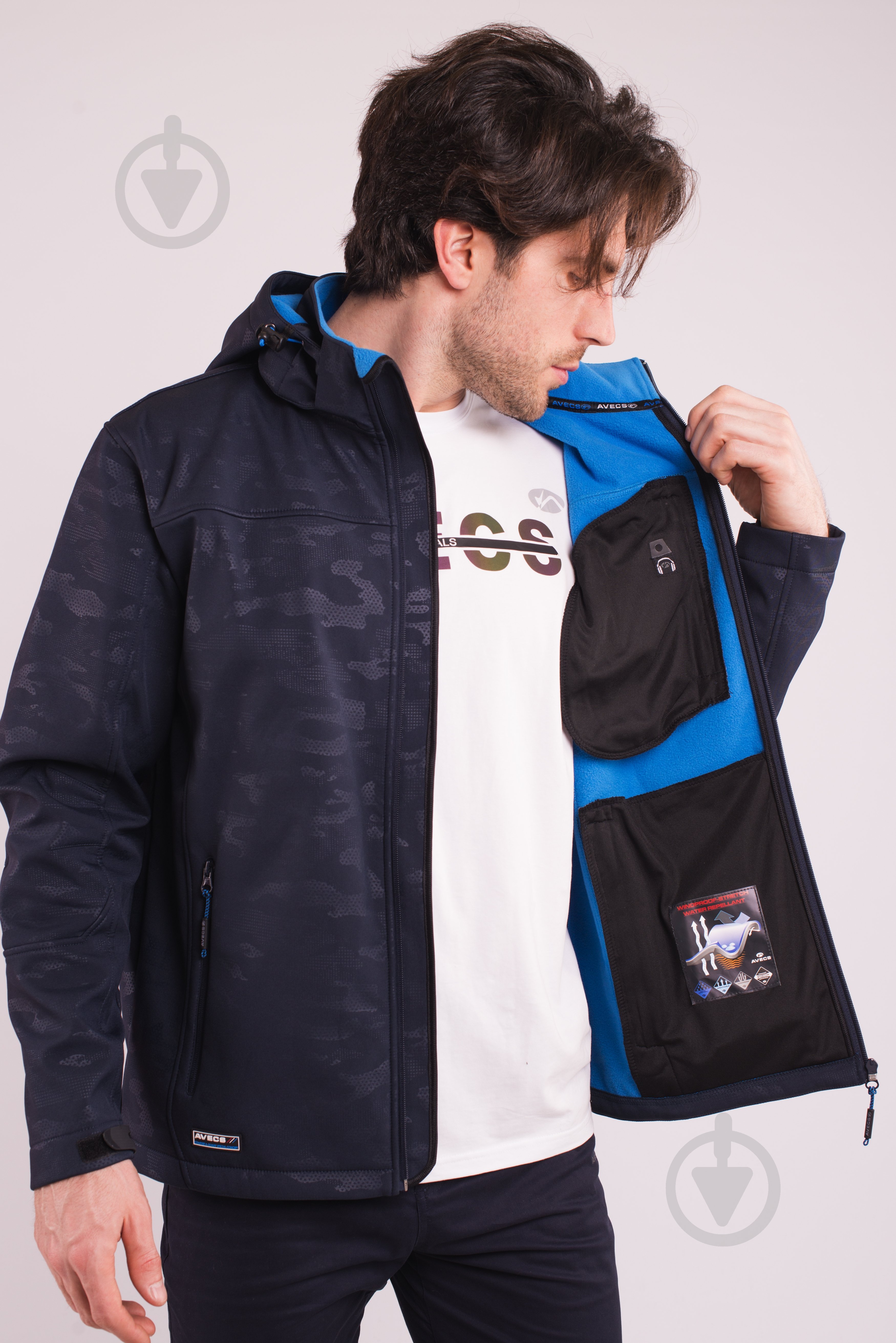 Куртка мужская демисезонная Avecs AV-70396/23 р.XXL темно-синяя - фото 1 Куртка мужская демисезонная Avecs AV-70396/23 р.XXL темно-синяя - фото 1