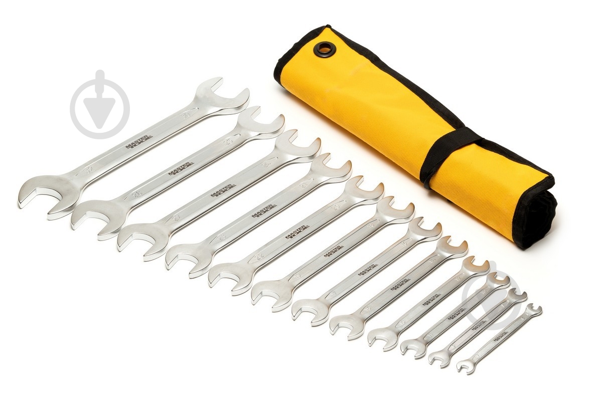 Набор ключей рожковых MasterTool 12 шт. 70-1112 - фото 2