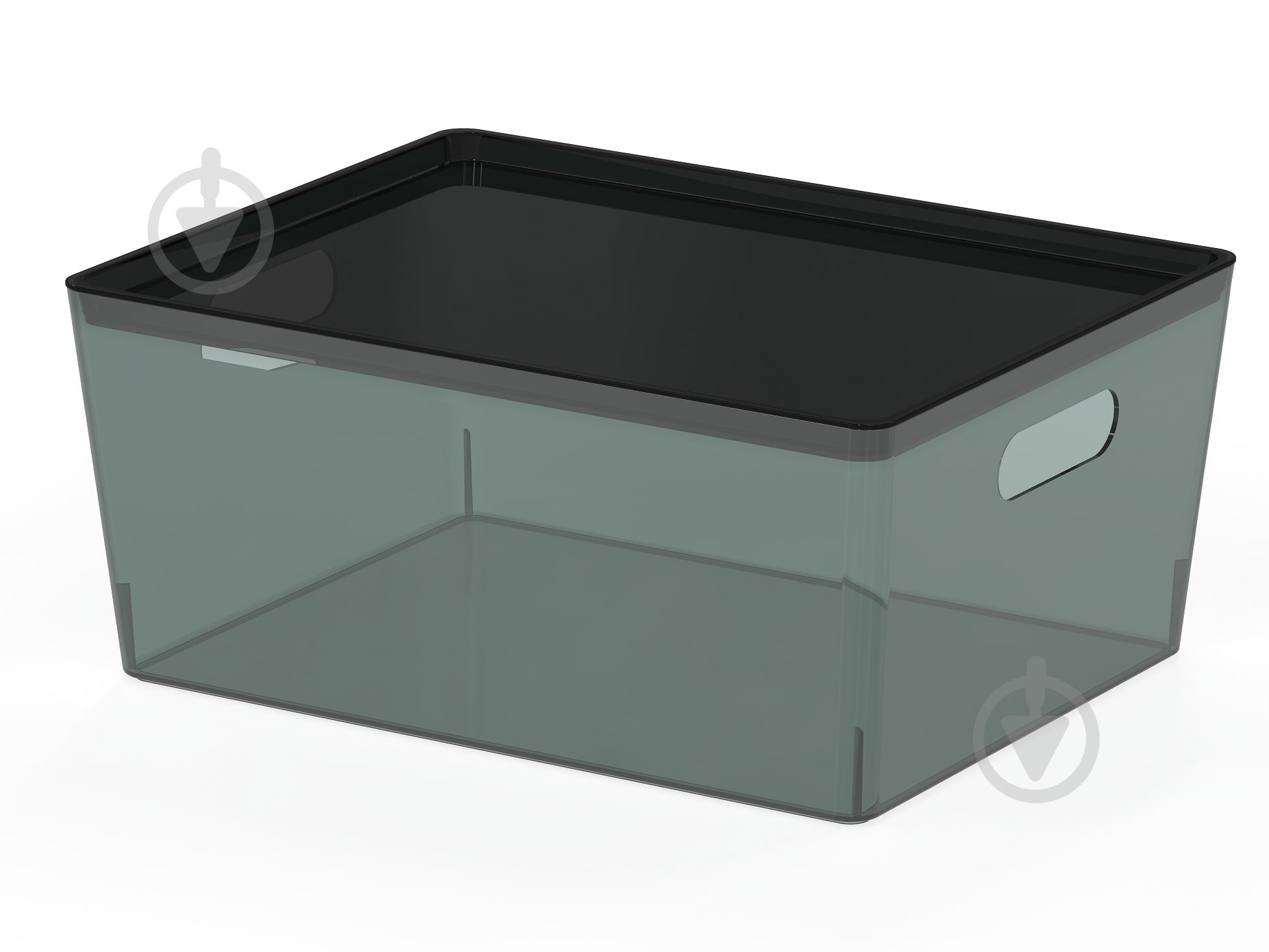 Ящик для зберігання Vivendi прозорий Grey-green 151x260x340 мм - фото 1