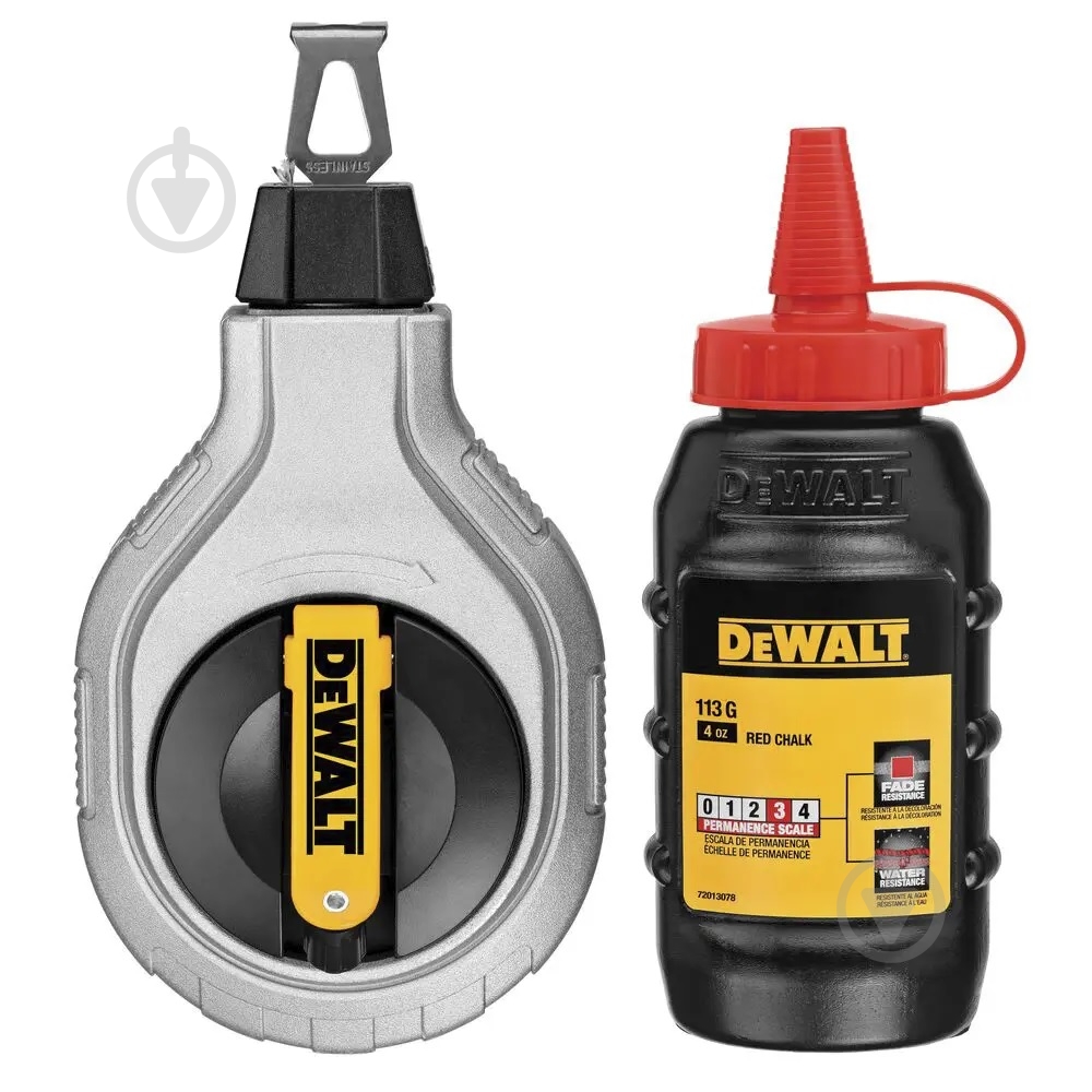 Шнур разметочный DeWalt DWHT47408-0 30 м в комплекте с меловым порошком - фото 2 Шнур разметочный DeWalt DWHT47408-0 30 м в комплекте с меловым порошком - фото 2