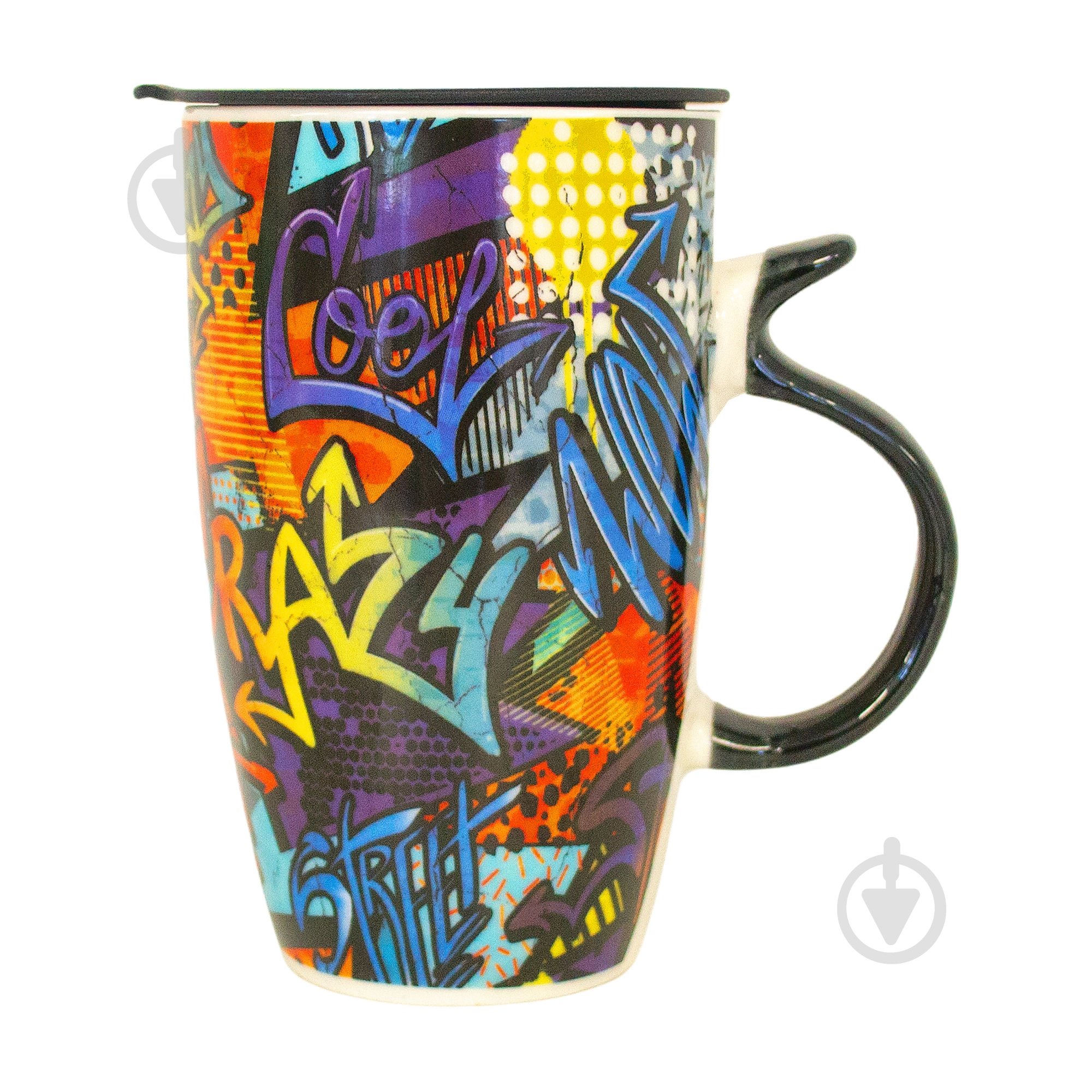 Чашка с крышкой Keramia Freestyle 420 мл 21-279-119 - фото 1