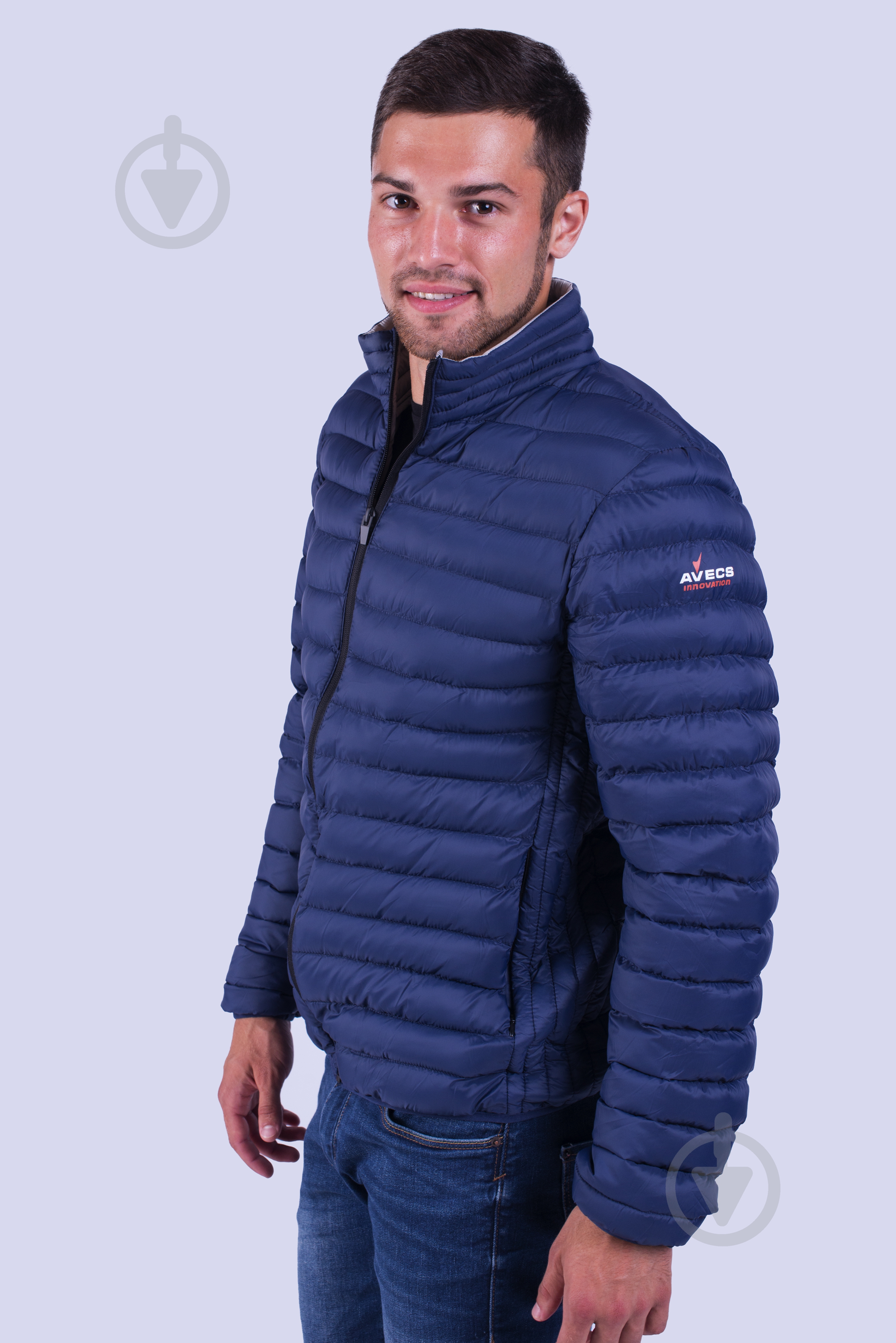 Куртка мужская демисезонная Avecs AV-50103/3 р.M темно-синяя - фото 2