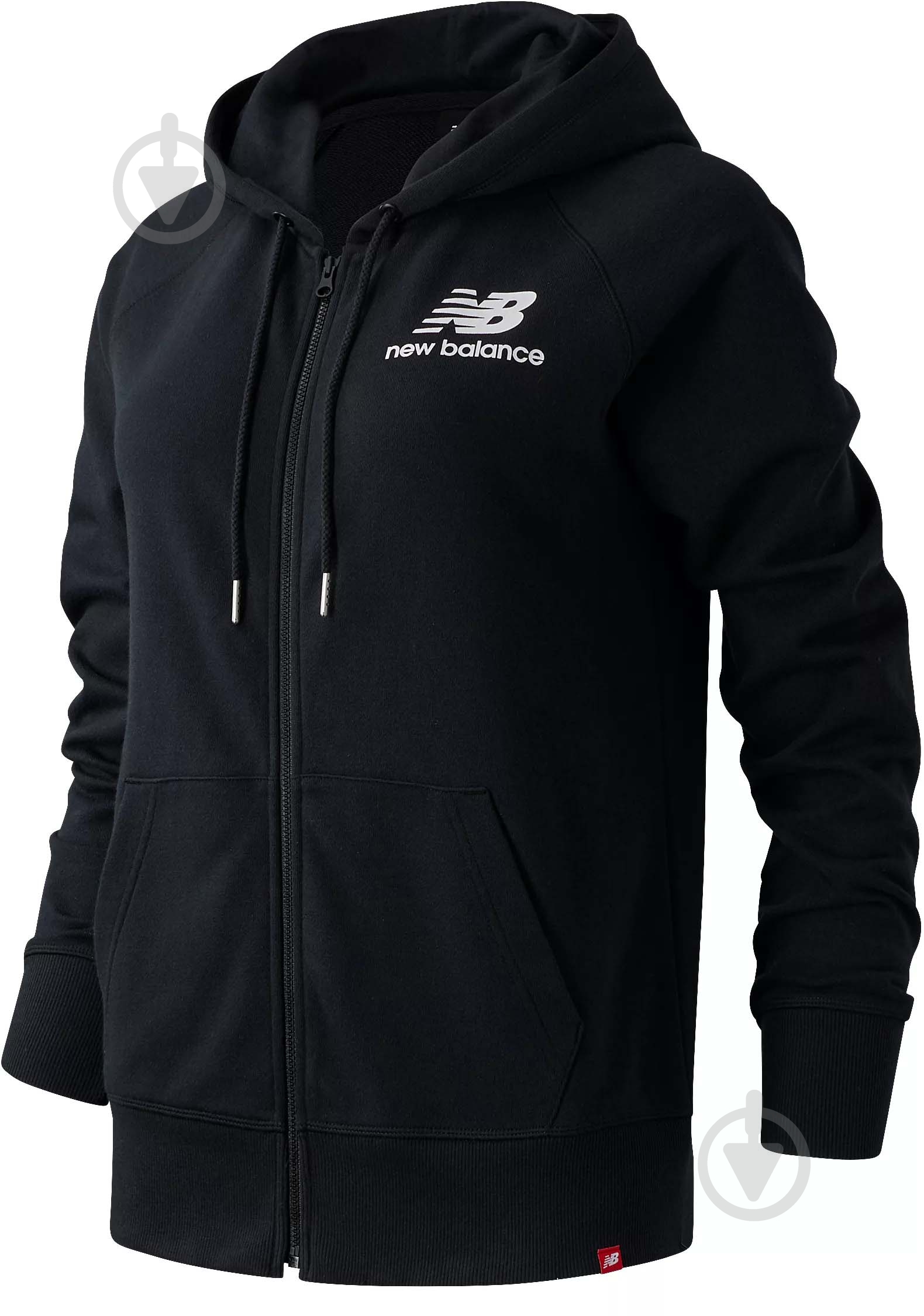 Джемпер New Balance ESSENTIALS FZ WJ03530BK р.S черный - фото 1