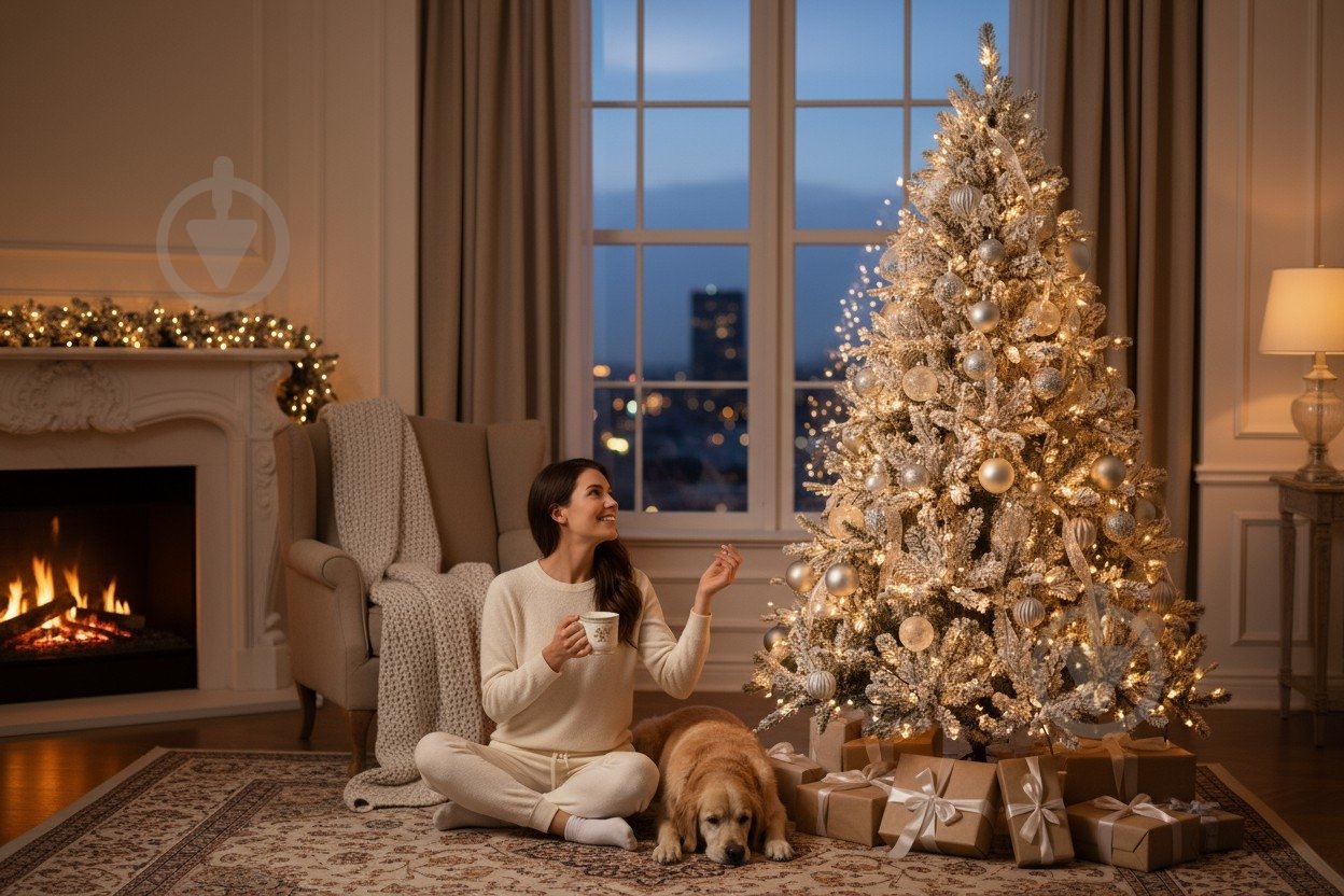 Штучна ялинка Львівська РЕ 100% 1,8м 4648 блакитний - фото 2 Штучна ялинка Львівська РЕ 100% 1,8м 4648 блакитний - фото 2