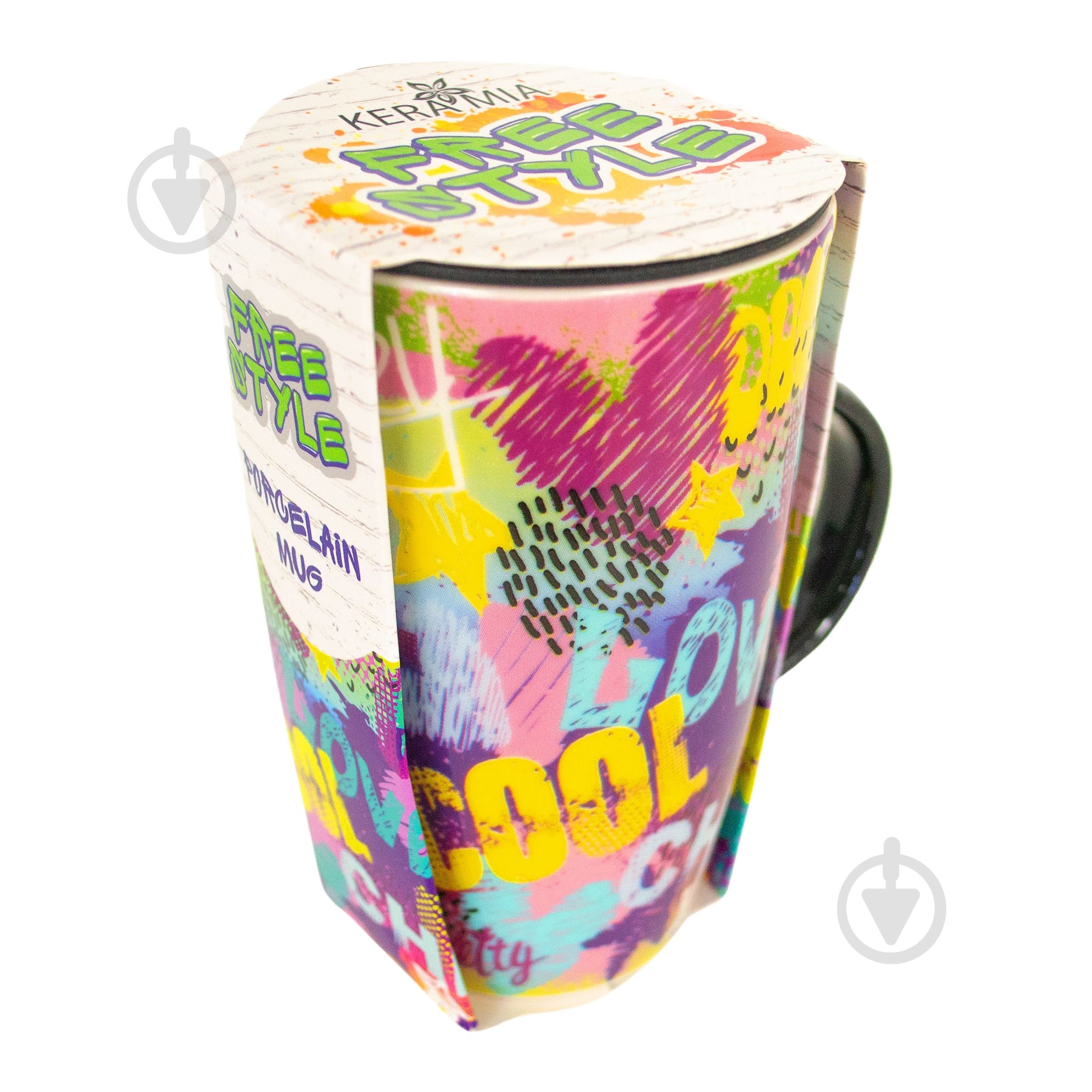 Чашка с крышкой Keramia Freestyle 420 мл 21-279-121 - фото 3