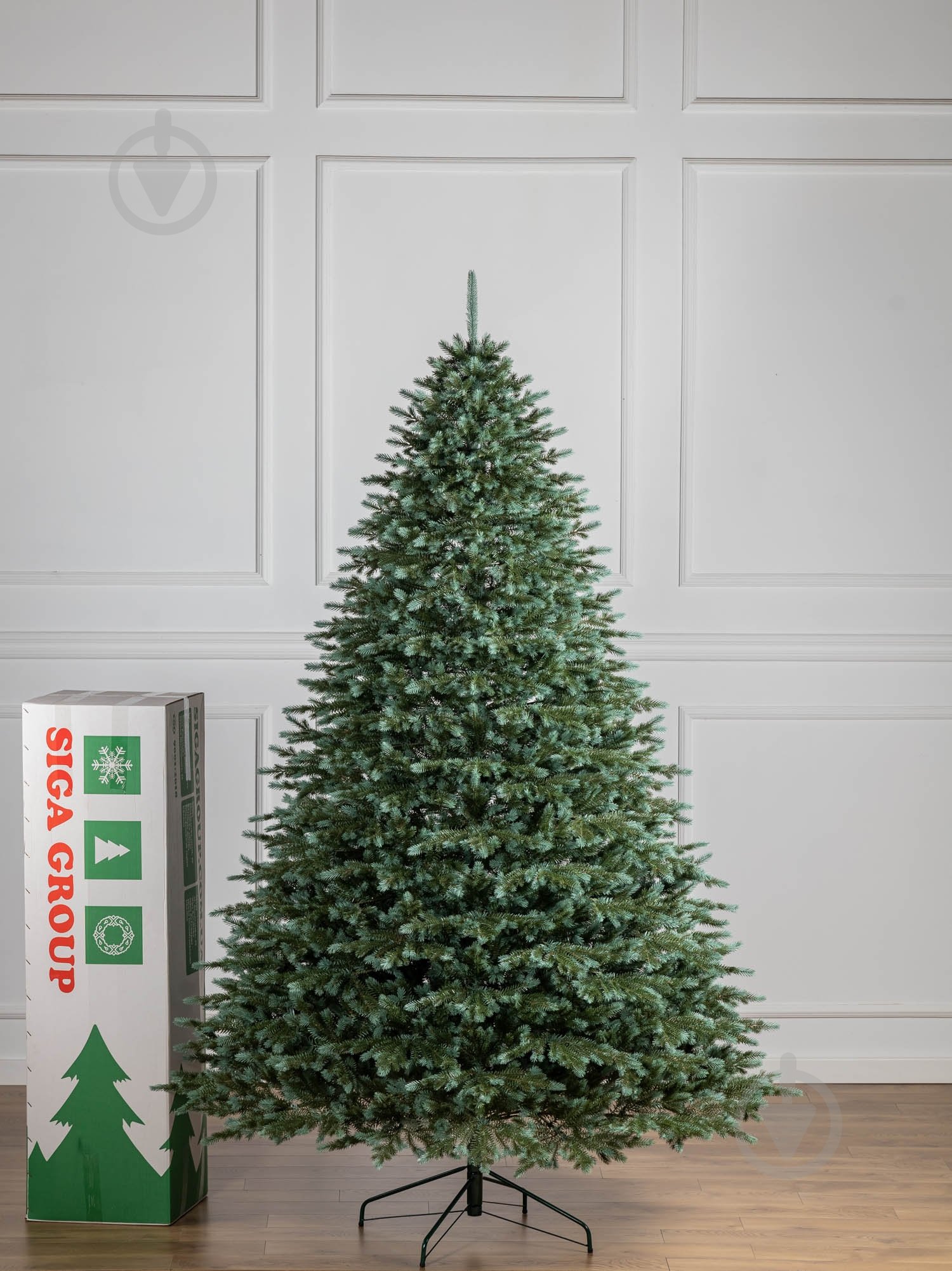 Искусственная елка литая Аляска 2,50 м зелено-голубой Siga Group - фото 4 Искусственная елка литая Аляска 2,50 м зелено-голубой Siga Group - фото 4