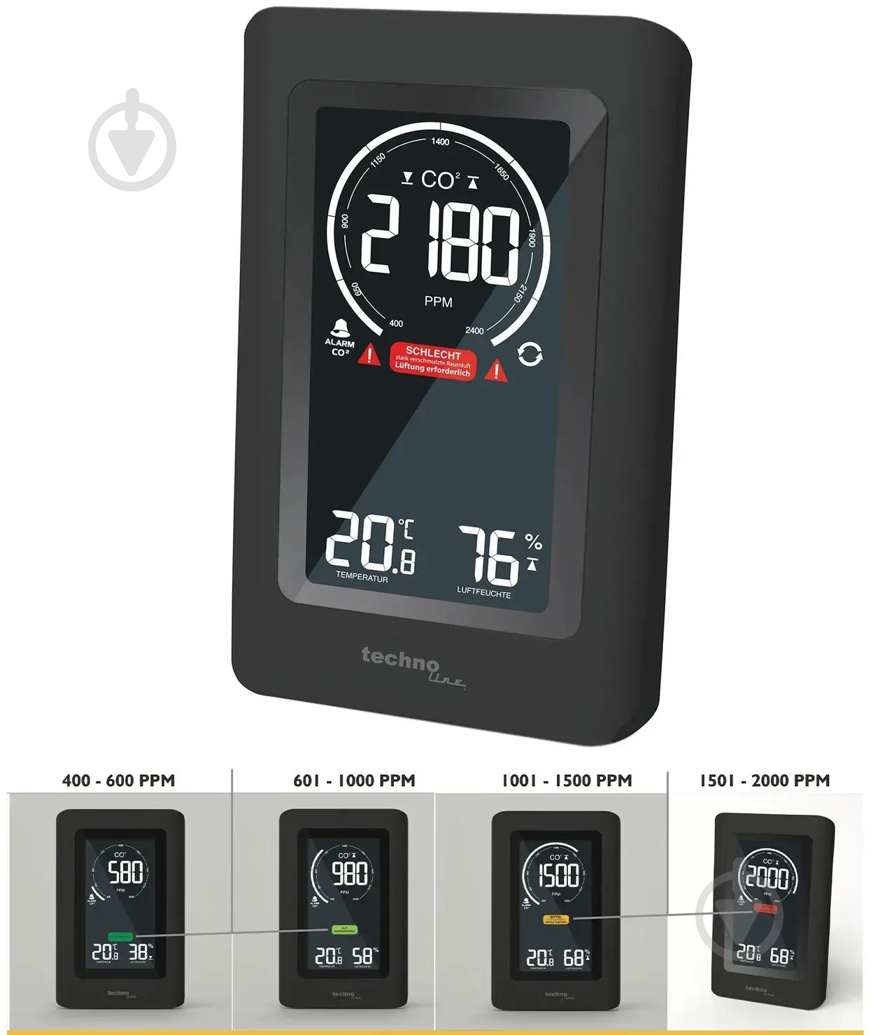 Метеостанция Technoline WL1030 Black - фото 4