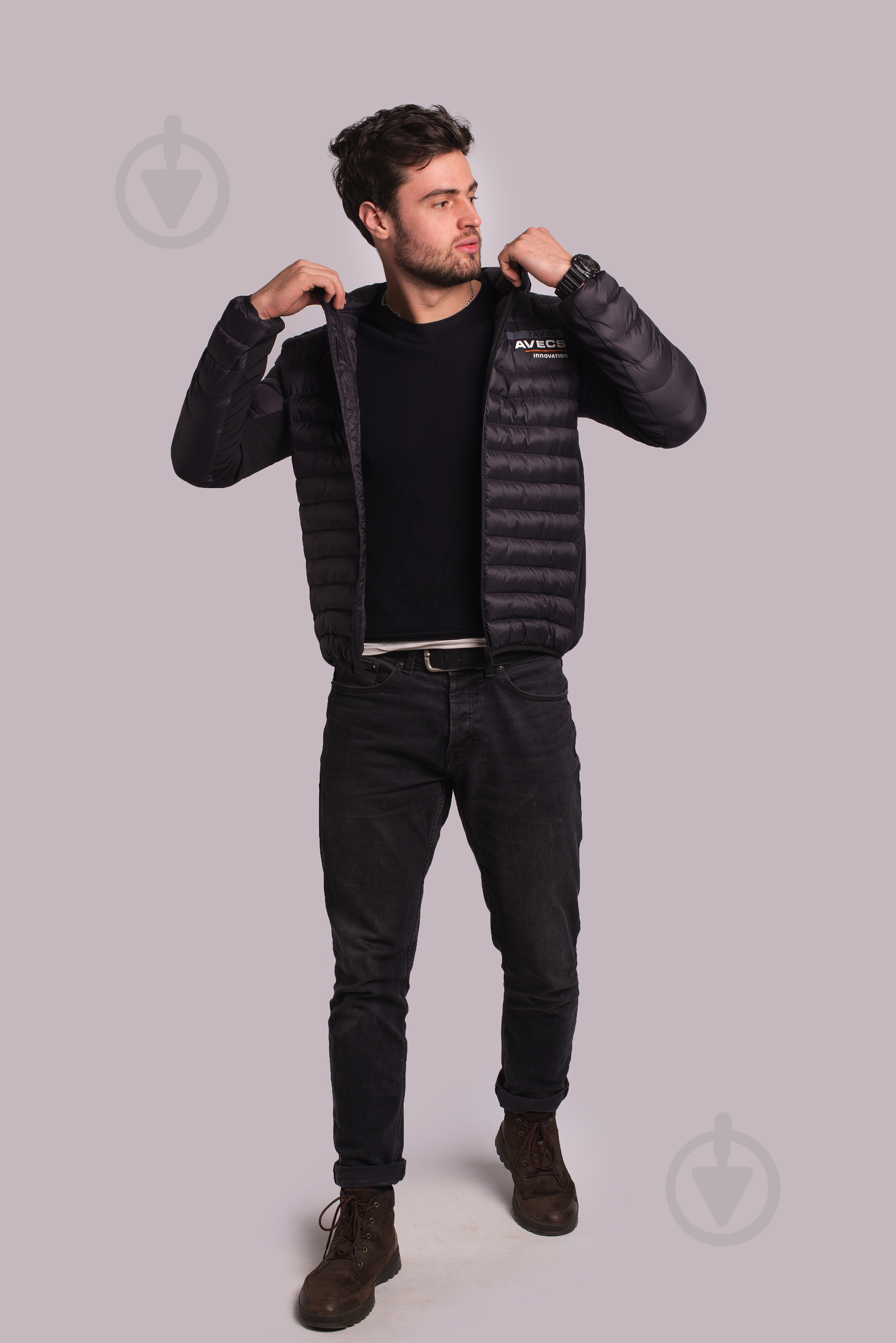 Куртка чоловіча демісезонна Avecs AV-50110B/1 р.6XL чорна - фото 1