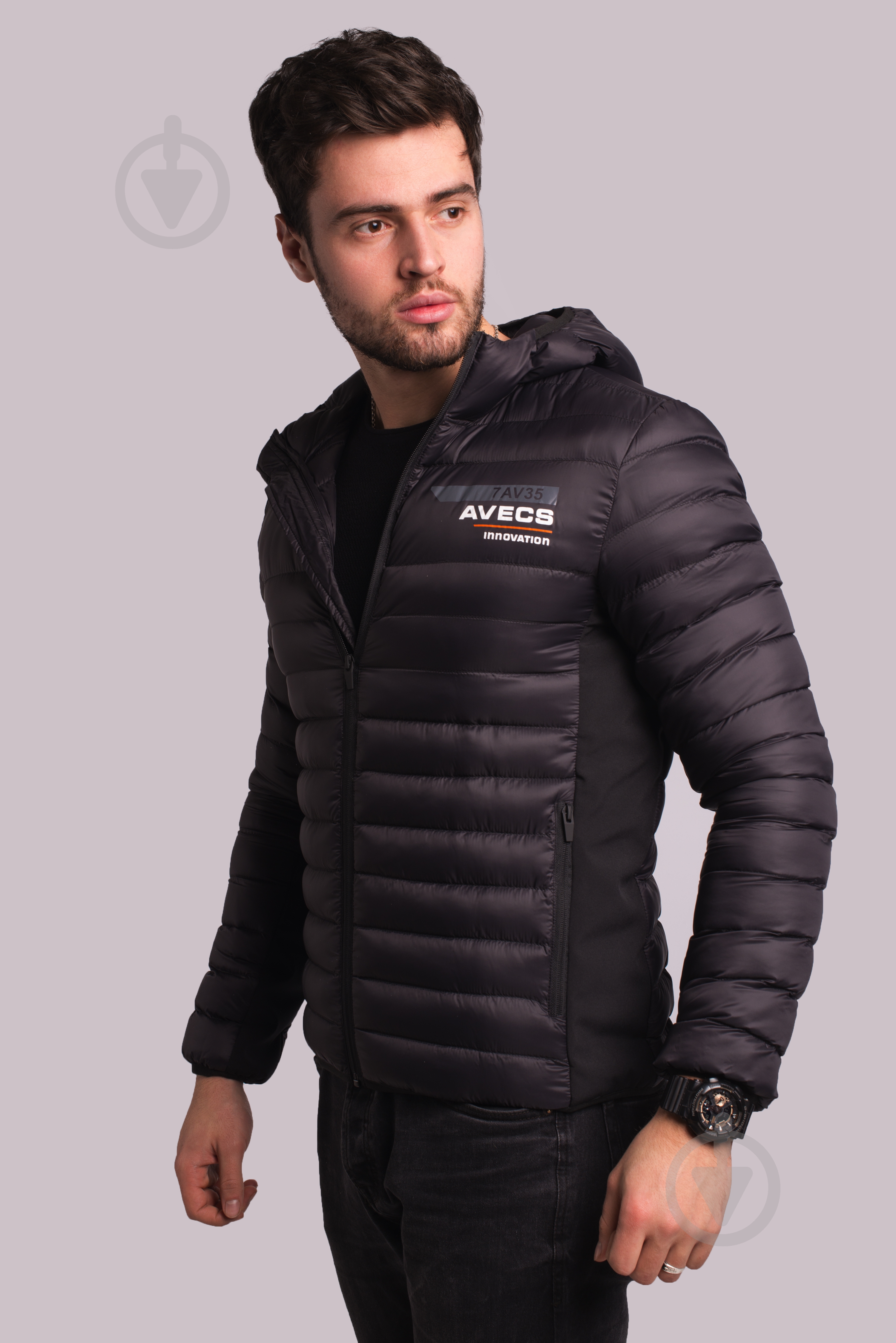 Куртка чоловіча демісезонна Avecs AV-50110B/1 р.6XL чорна - фото 6