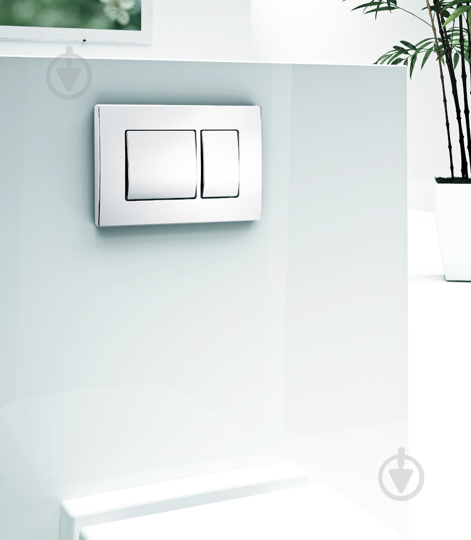 Панель смыва Koller Pool Kvadro White - фото 2