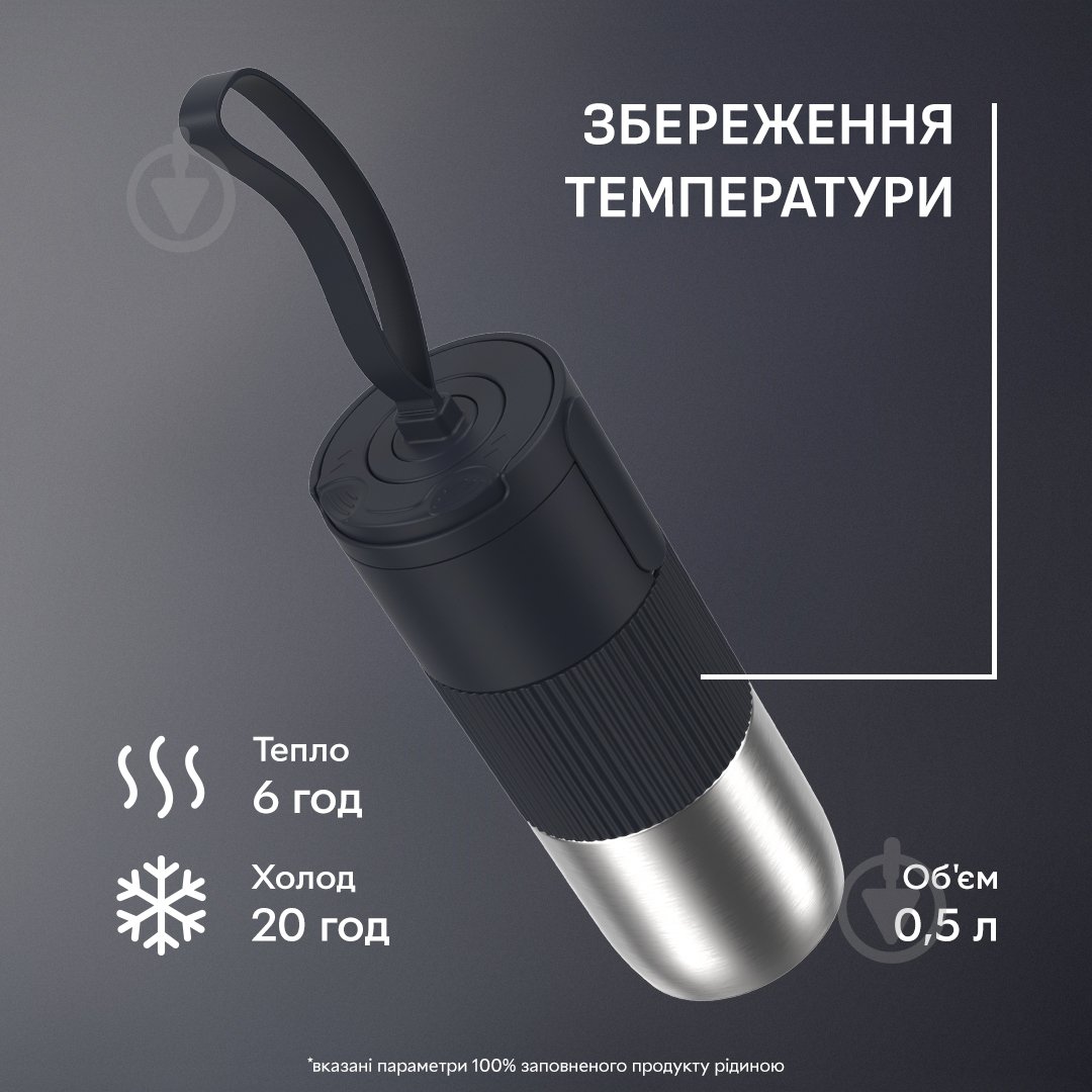 Термочашка Tefal BeYou Flip Mug 0.5 л N2190710 - фото 3 Термочашка Tefal BeYou Flip Mug 0.5 л N2190710 - фото 3