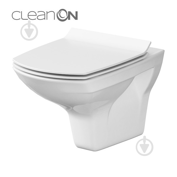 Унитаз подвесной Cersanit CARINA CleanOn Сет 548 - фото 2 Унитаз подвесной Cersanit CARINA CleanOn Сет 548 - фото 2