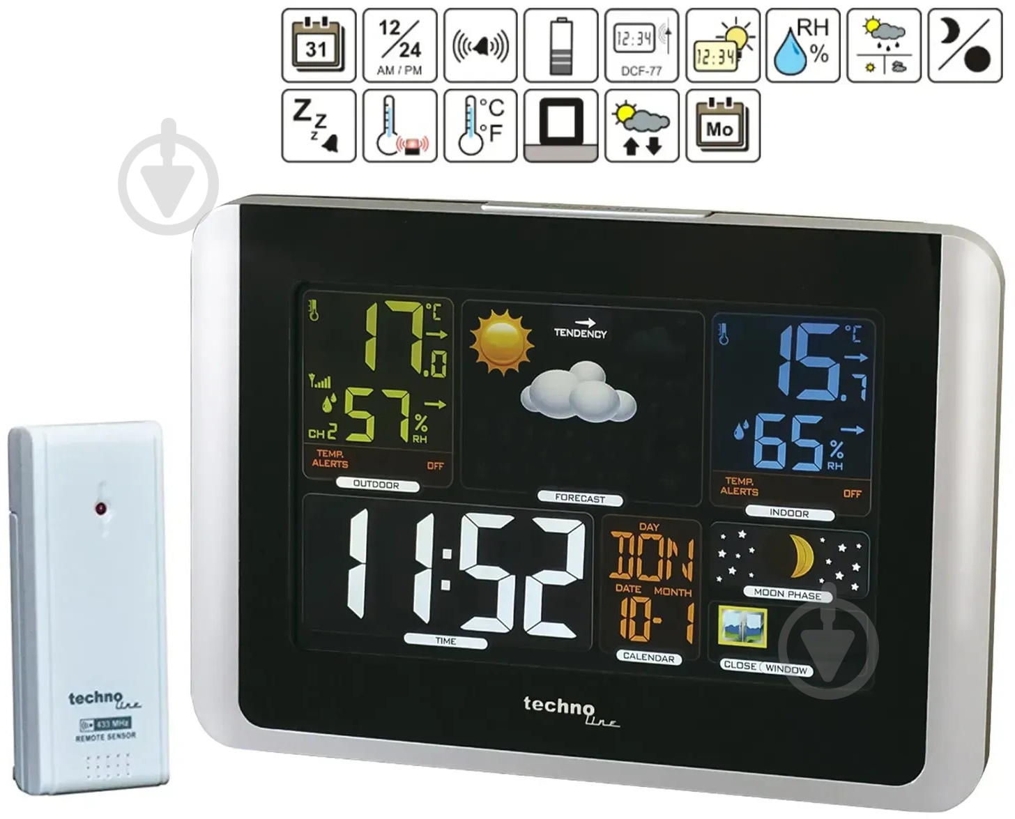 Метеостанция Technoline WS6442 Black - фото 3