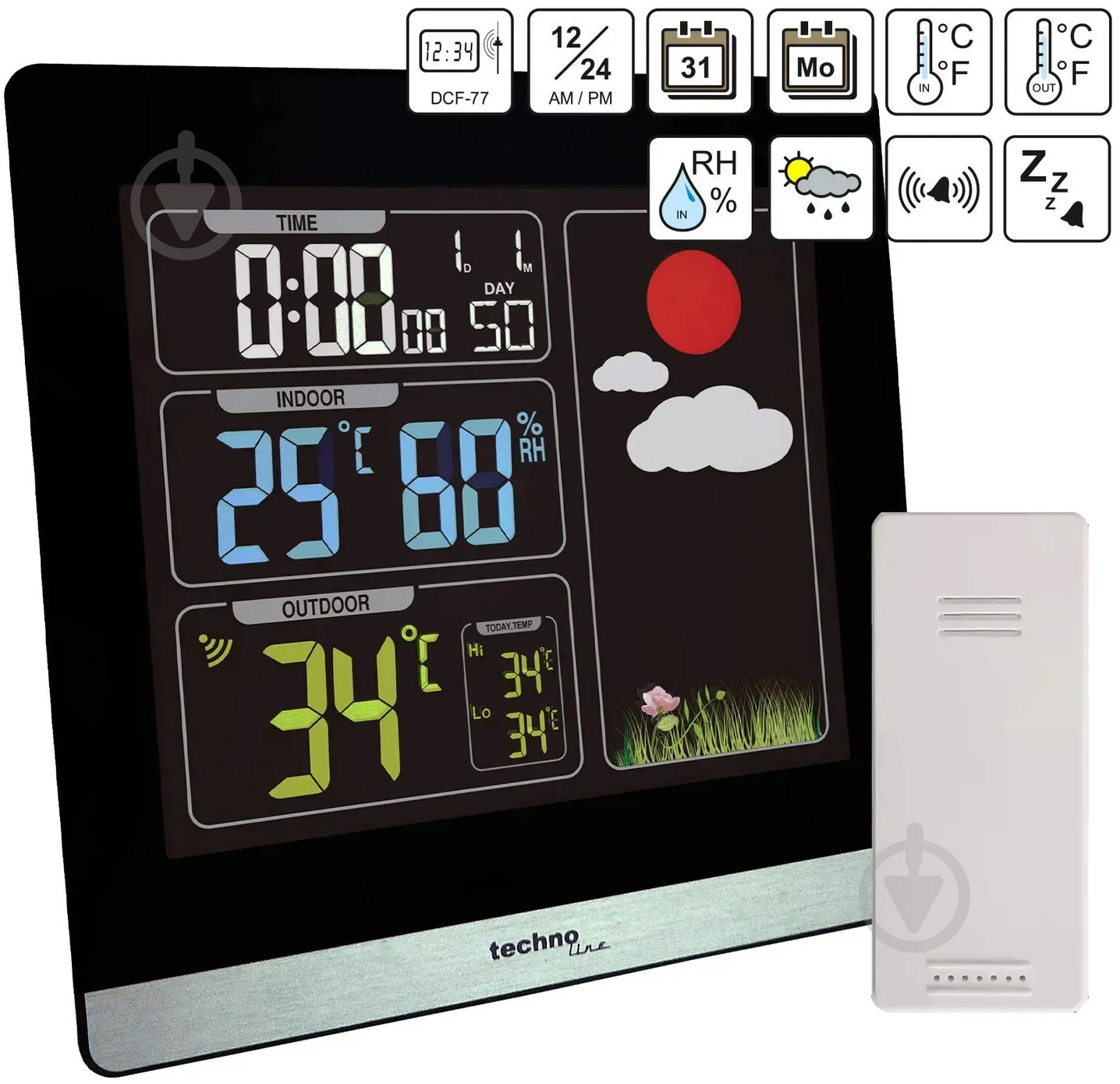 Метеостанция Technoline WS6448 Black - фото 6