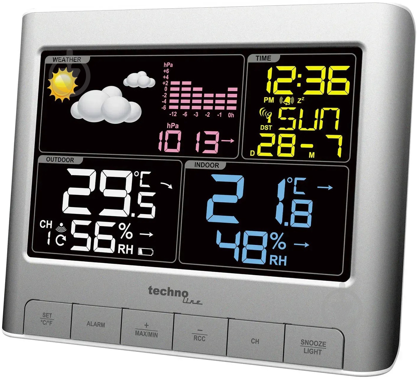 Метеостанция Technoline WS6449 Silver - фото 1