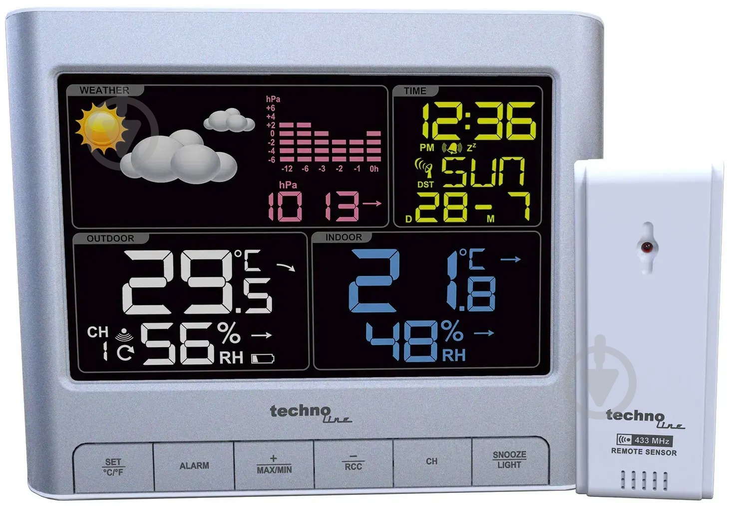 Метеостанция Technoline WS6449 Silver - фото 2