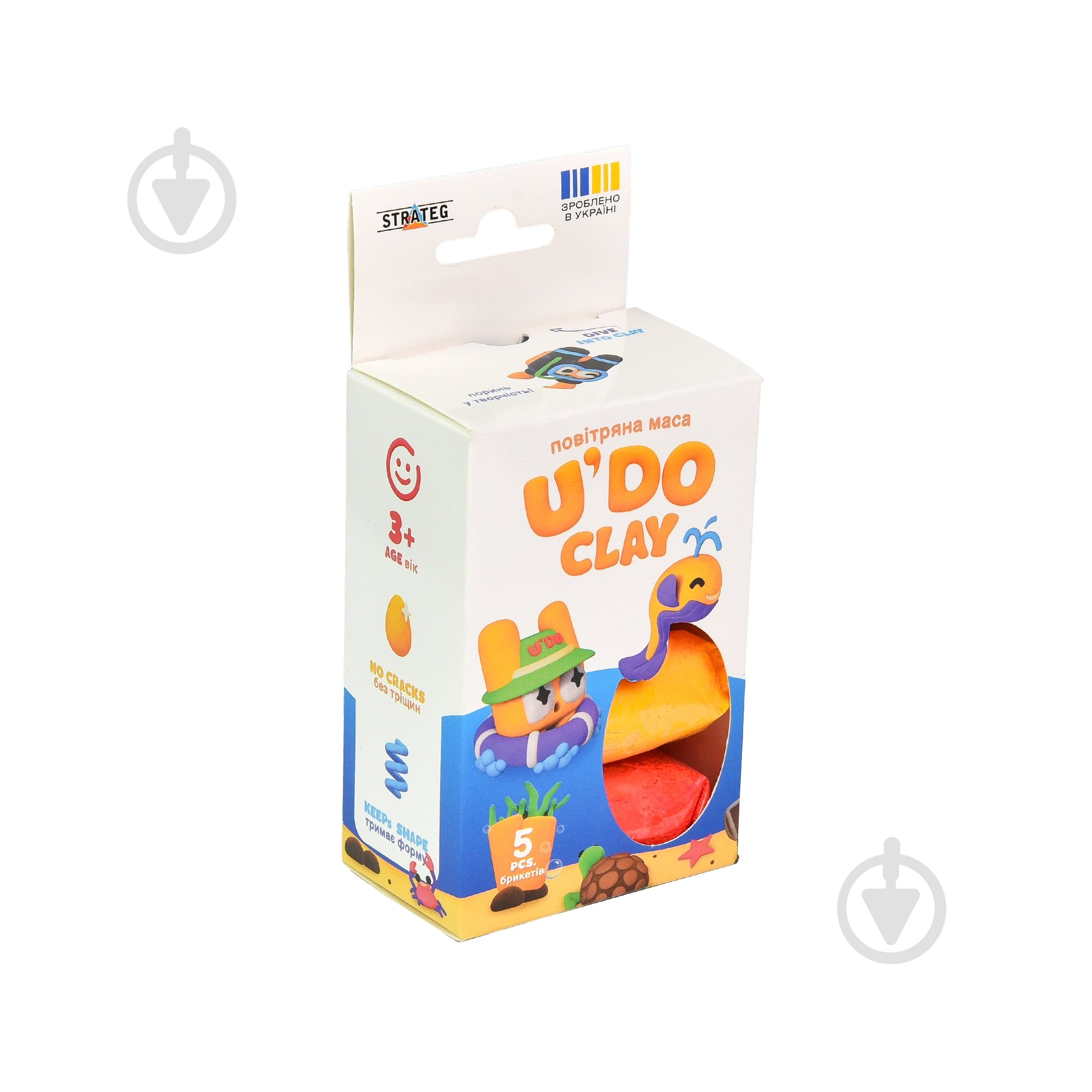 Масса для лепки Strateg U'DO Clay 5 шт. 30843 - фото 1 Масса для лепки Strateg U'DO Clay 5 шт. 30843 - фото 1