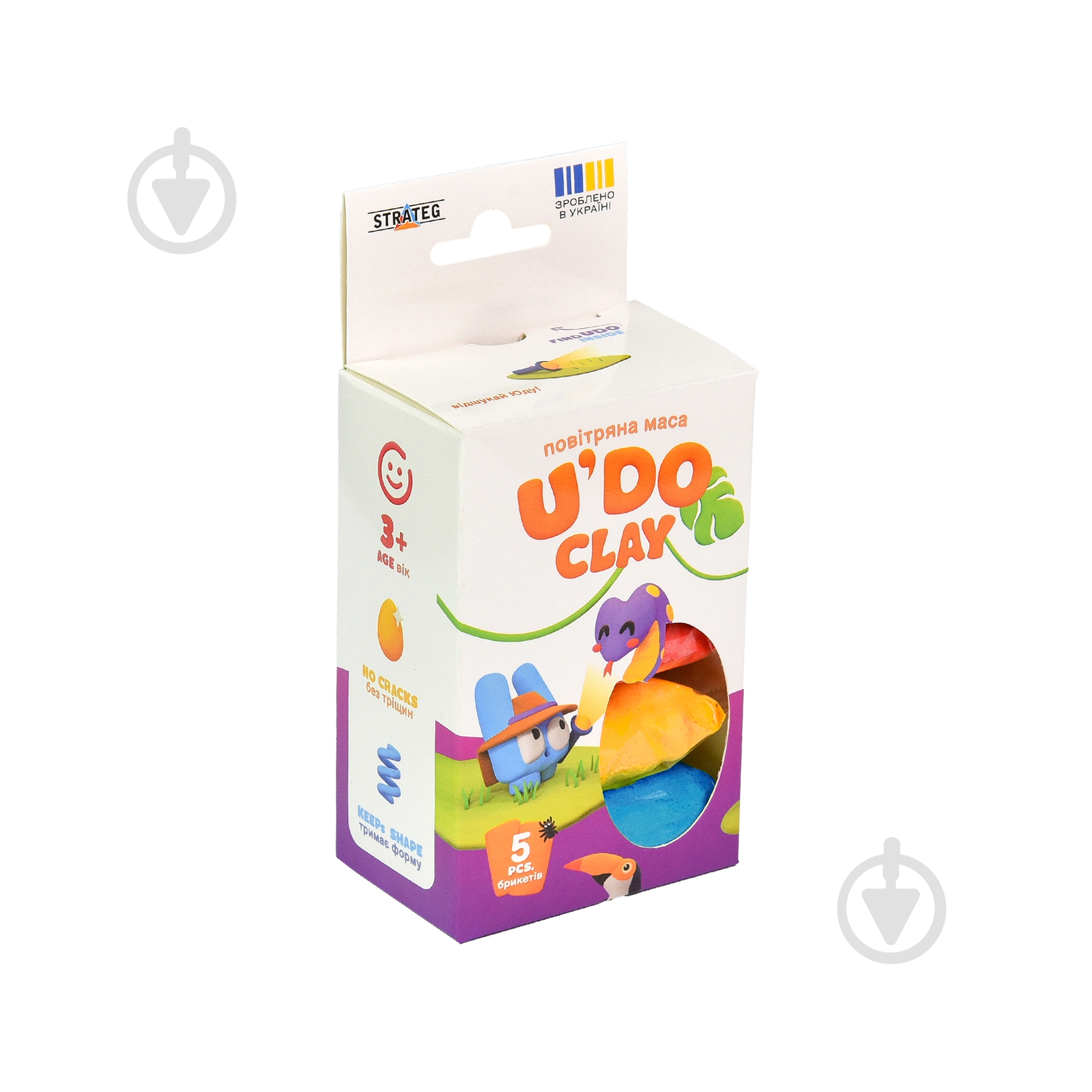 Масса для лепки Strateg U'DO Clay 5 шт. 30843 - фото 3 Масса для лепки Strateg U'DO Clay 5 шт. 30843 - фото 3