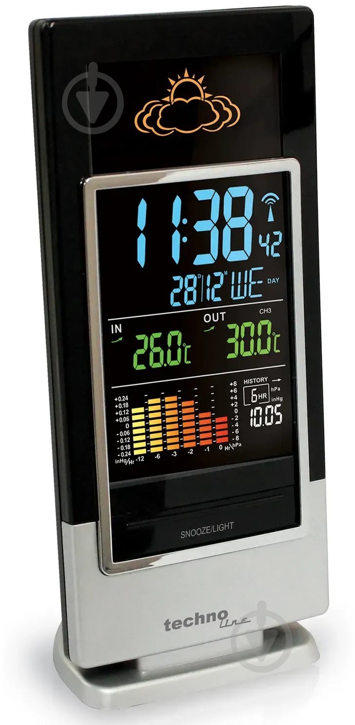 Метеостанция Technoline WS6502 Black/Silver - фото 4